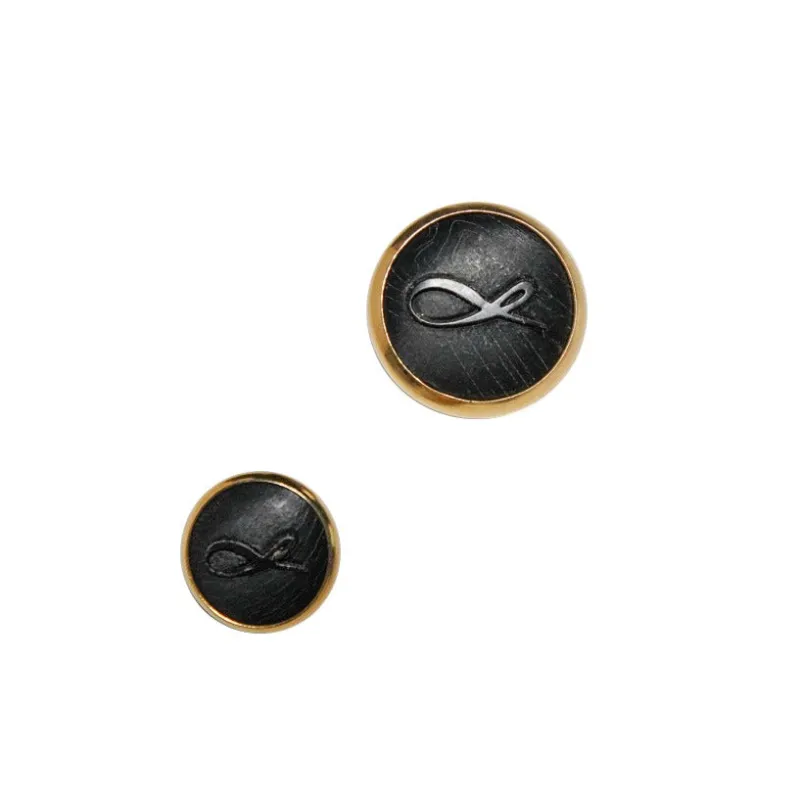 Nero Horn With Gold Tone Buttons For Sports Jacket sold by Sebastian Cruz Couture