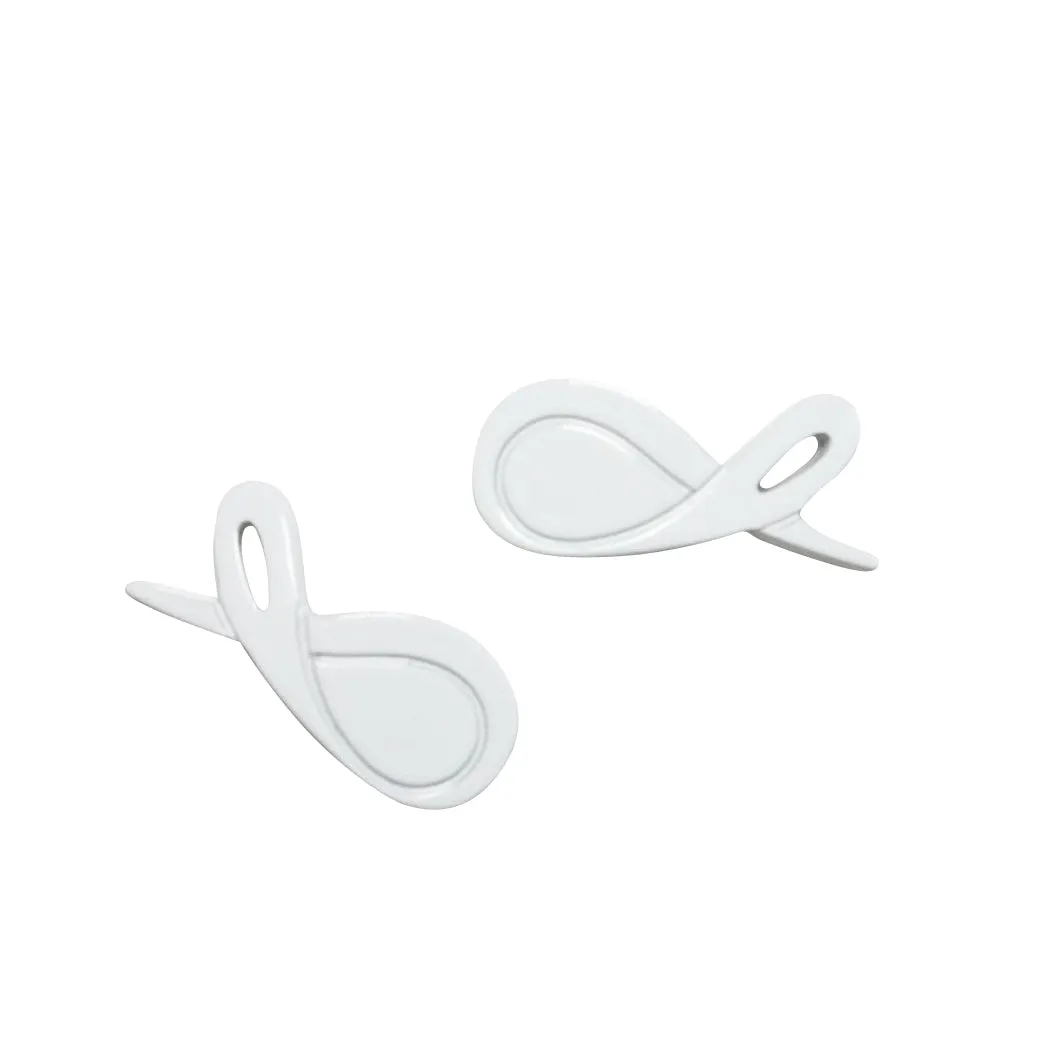 White Signature Shoe Hardware sold by Sebastian Cruz Couture