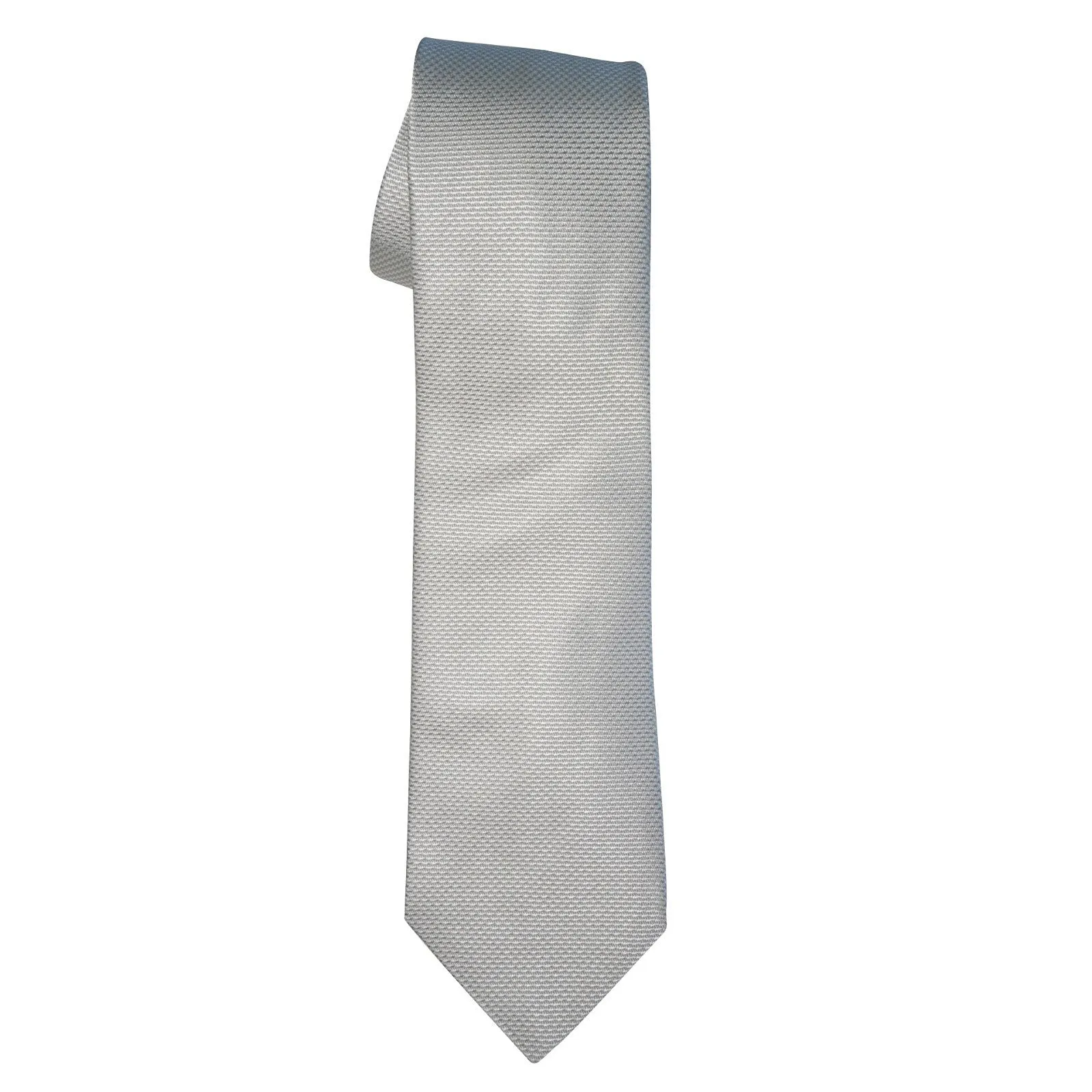 Silver Maglia Silk Luxury Necktie sold by Sebastian Cruz Couture