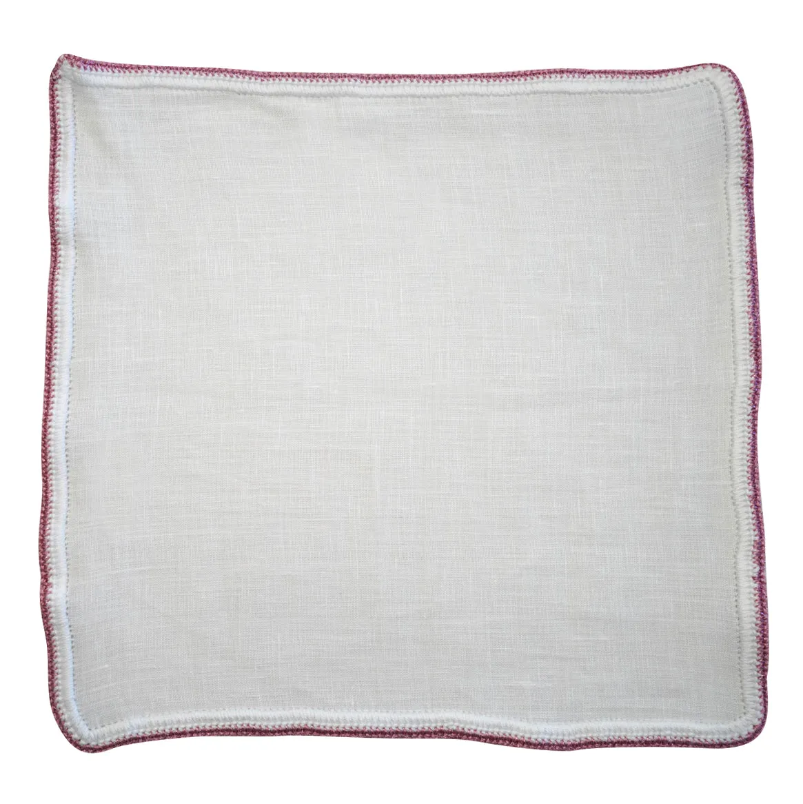 White Nieve With Pink Flake Signature Border sold by Sebastian Cruz Couture product image thumbnail 2