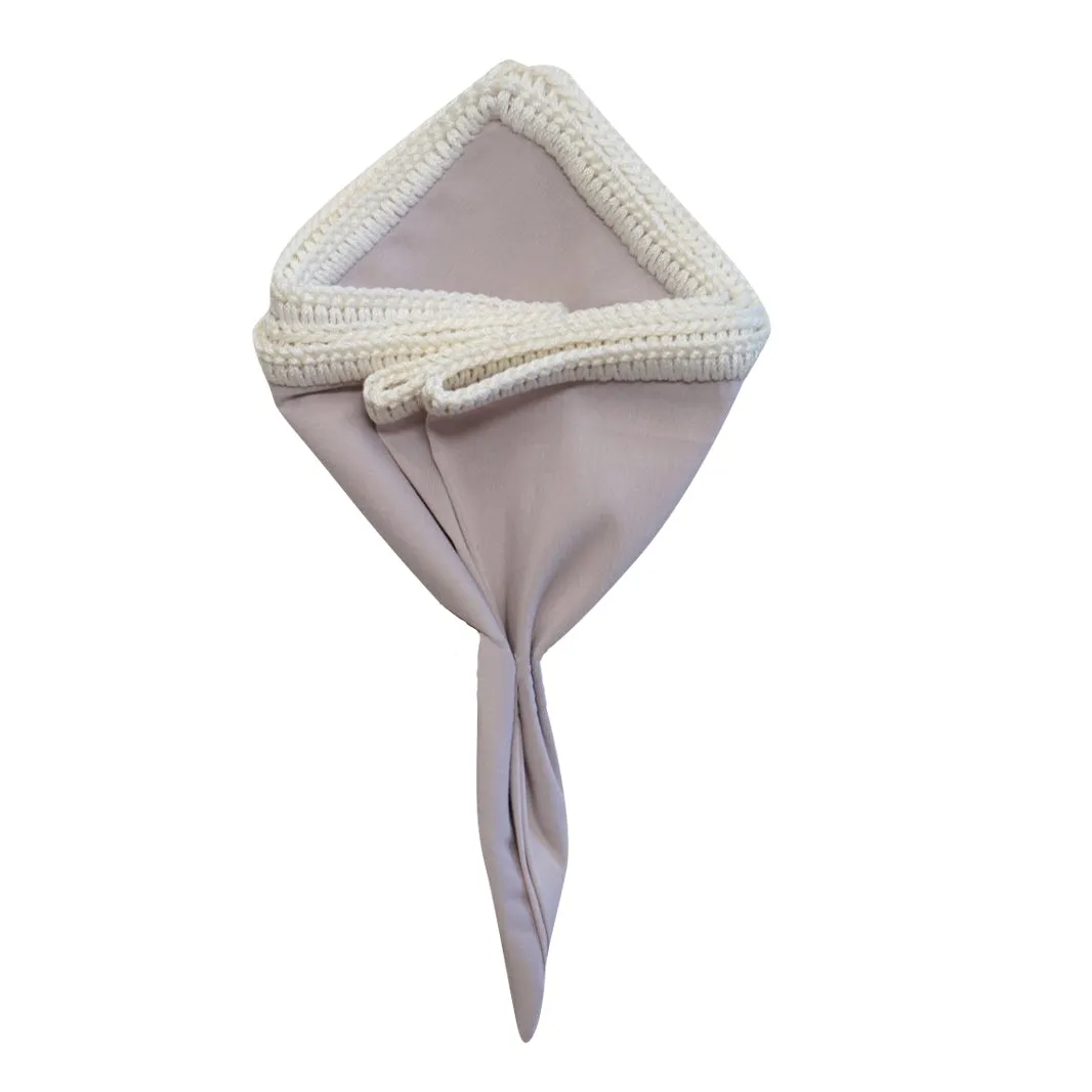 Brushed Nude with Off White Signature Border sold by Sebastian Cruz Couture