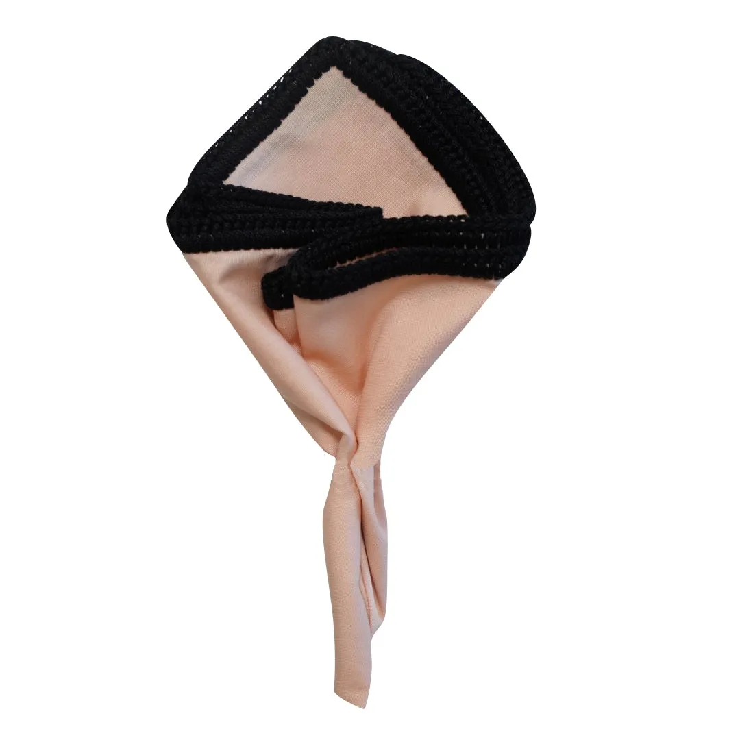 Salmon with Black Signature Border sold by Sebastian Cruz Couture