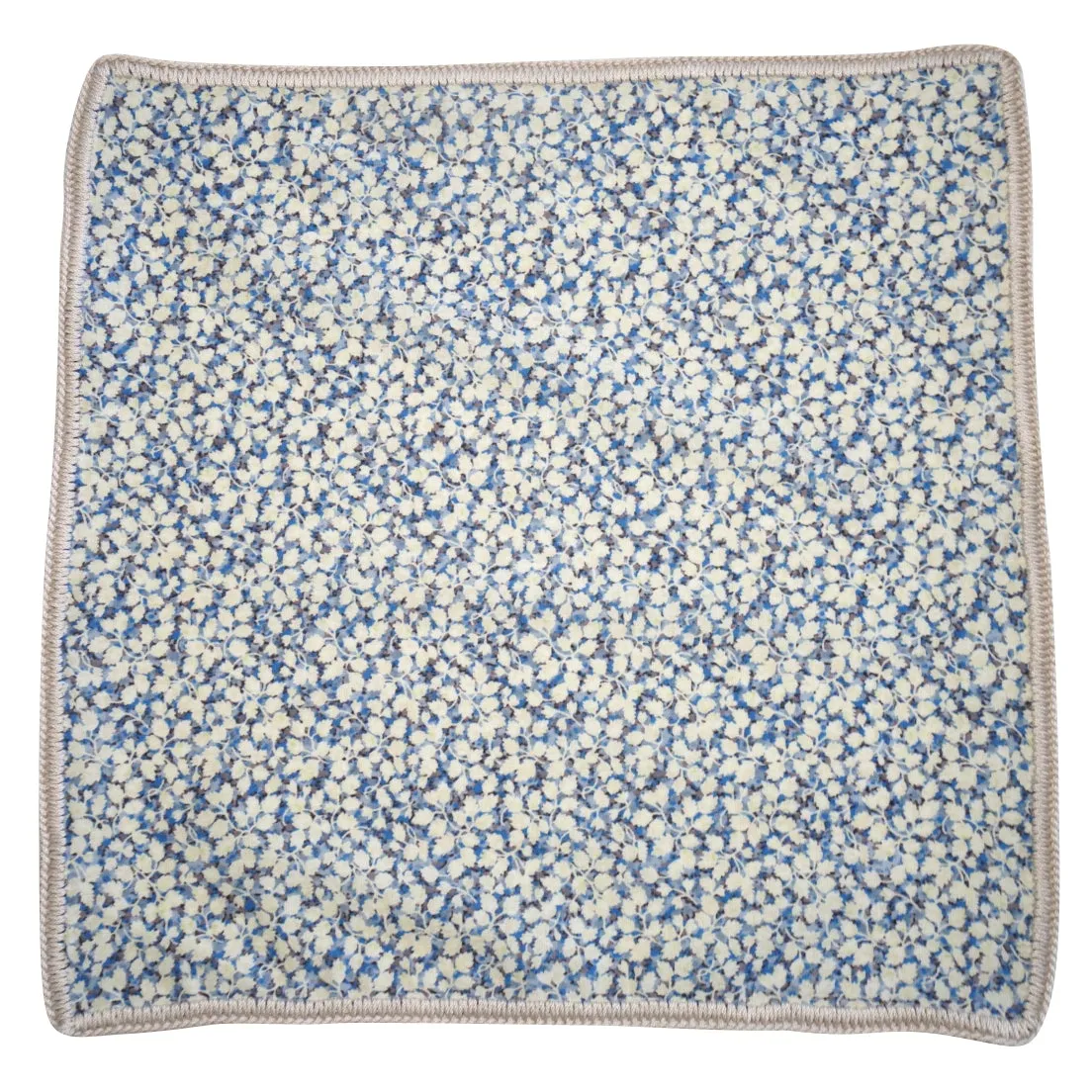 Floral Ceruleo with Wheat Signature Border sold by Sebastian Cruz Couture product image thumbnail 2