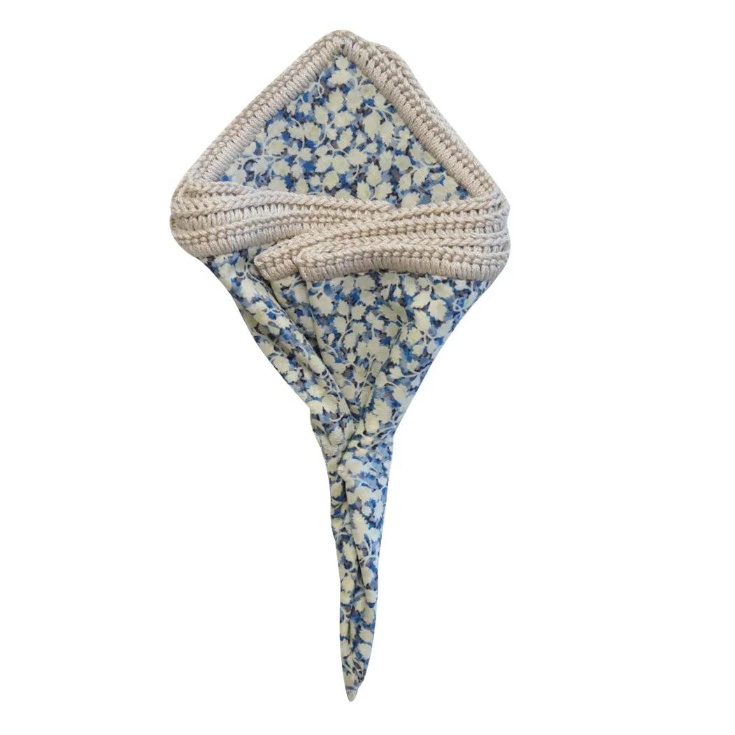 Floral Ceruleo with Wheat Signature Border sold by Sebastian Cruz Couture