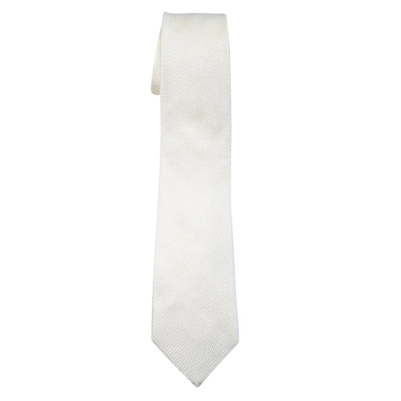 Cream Maglia Silk Luxury Necktie sold by Sebastian Cruz Couture