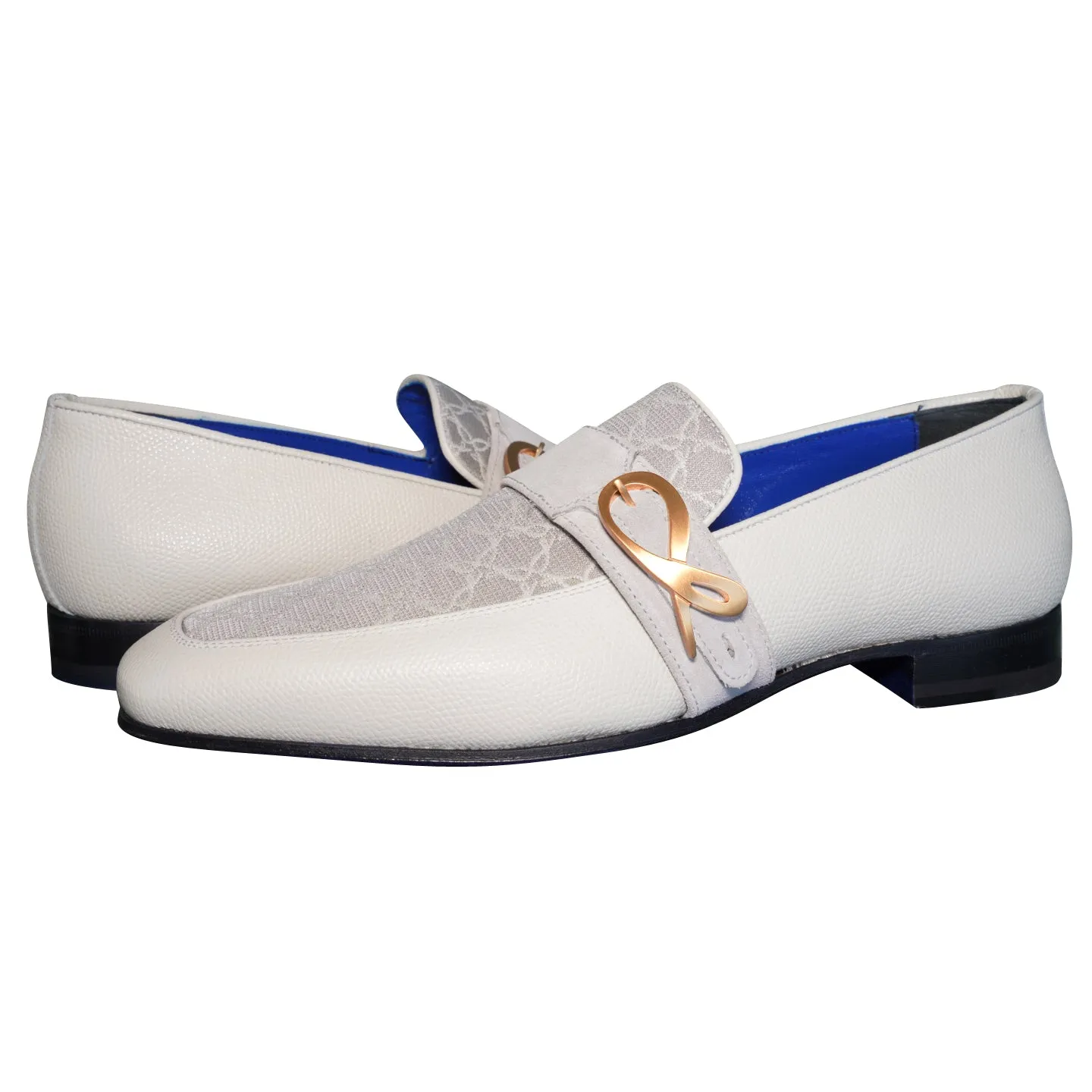 Tortora Logo Monk Strap Loafer With Rose Gold Buckle sold by Sebastian Cruz Couture product image thumbnail 4