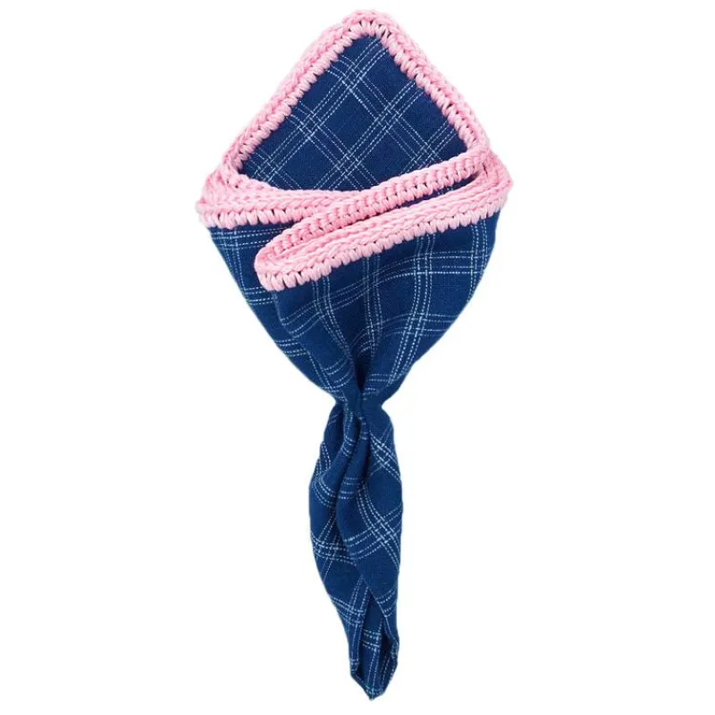 Plaidazure with Pink Signature Border sold by Sebastian Cruz Couture