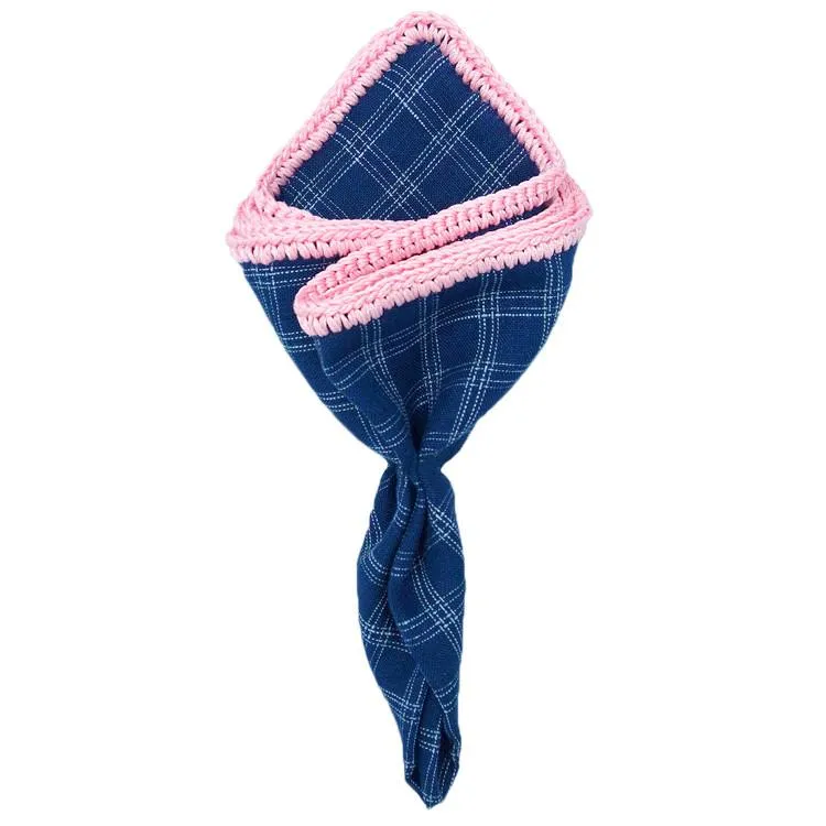 Plaidazure with Pink Signature Border sold by Sebastian Cruz Couture