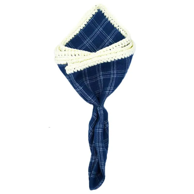 Plaidazure with Off White Signature Border sold by Sebastian Cruz Couture