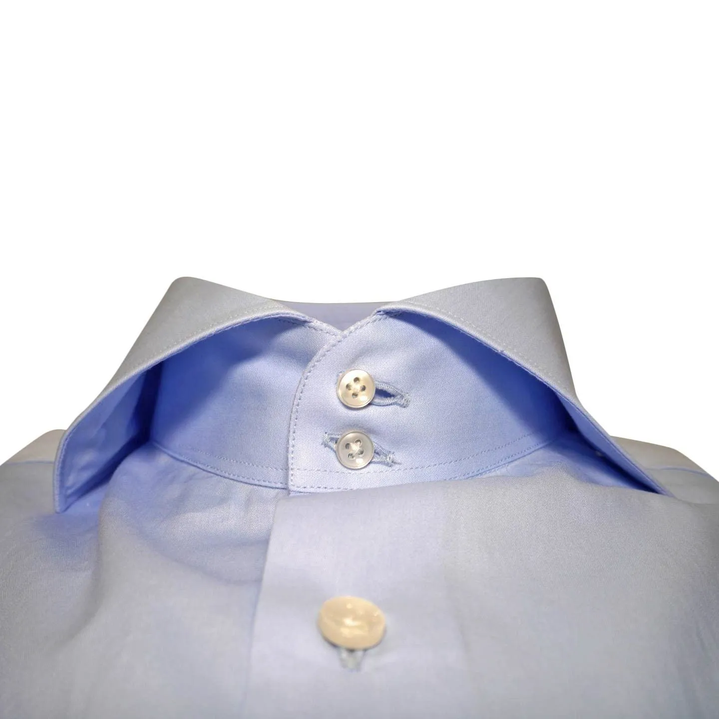 Sky Blue Twill Dress Shirt sold by Sebastian Cruz Couture product image thumbnail 4