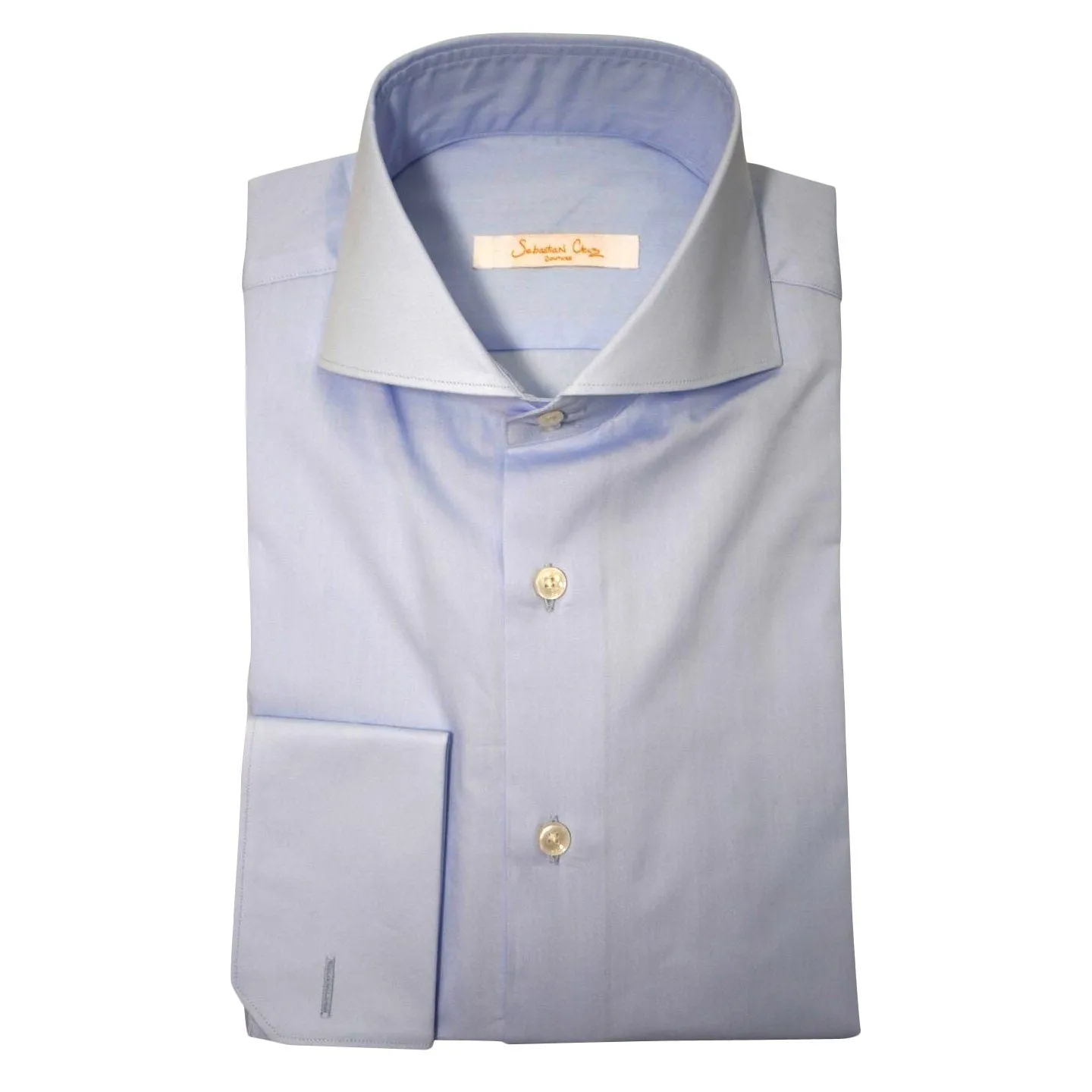 Sky Blue Twill Dress Shirt sold by Sebastian Cruz Couture product image thumbnail 2