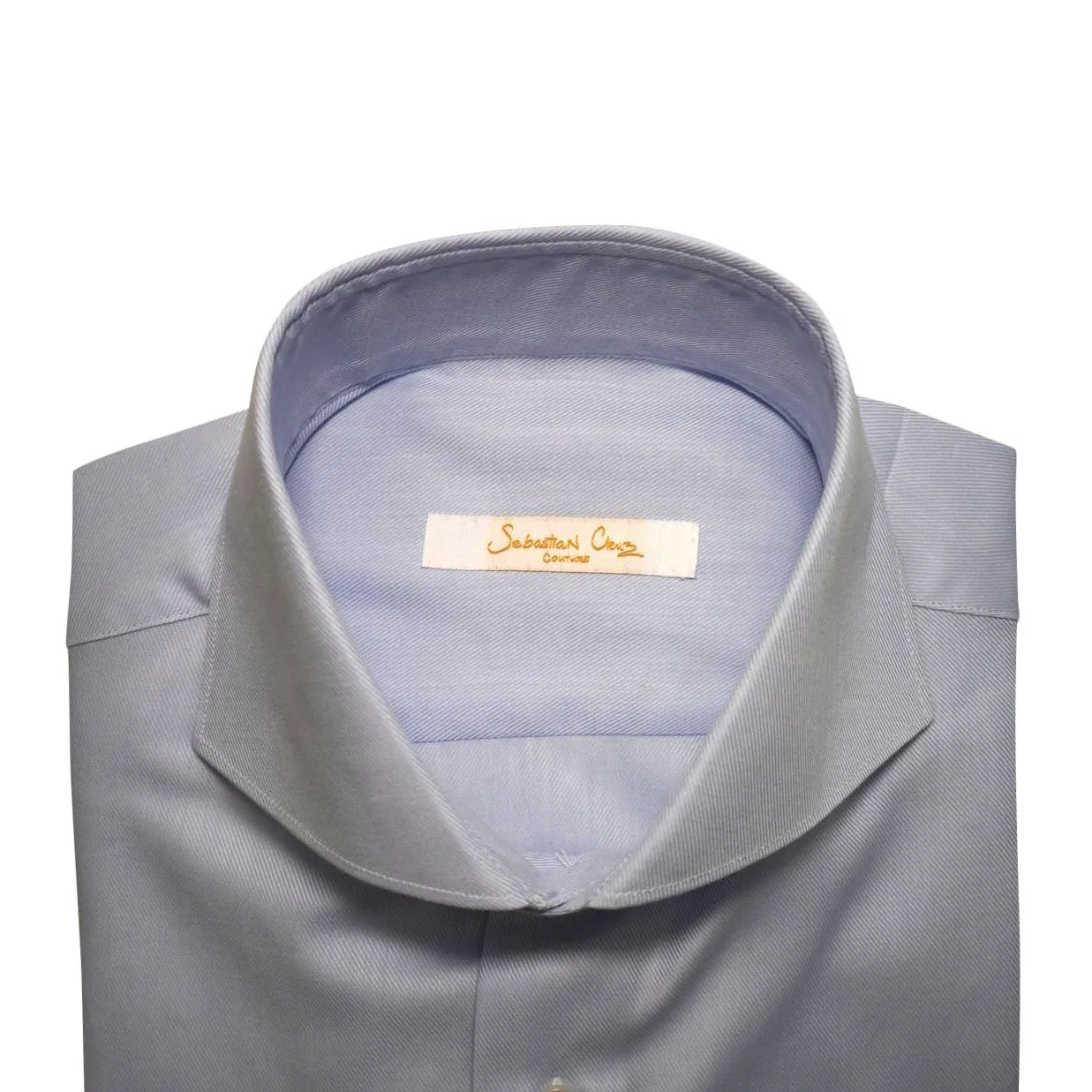 Light Blu Poplin Dress Shirt sold by Sebastian Cruz Couture product image thumbnail 4