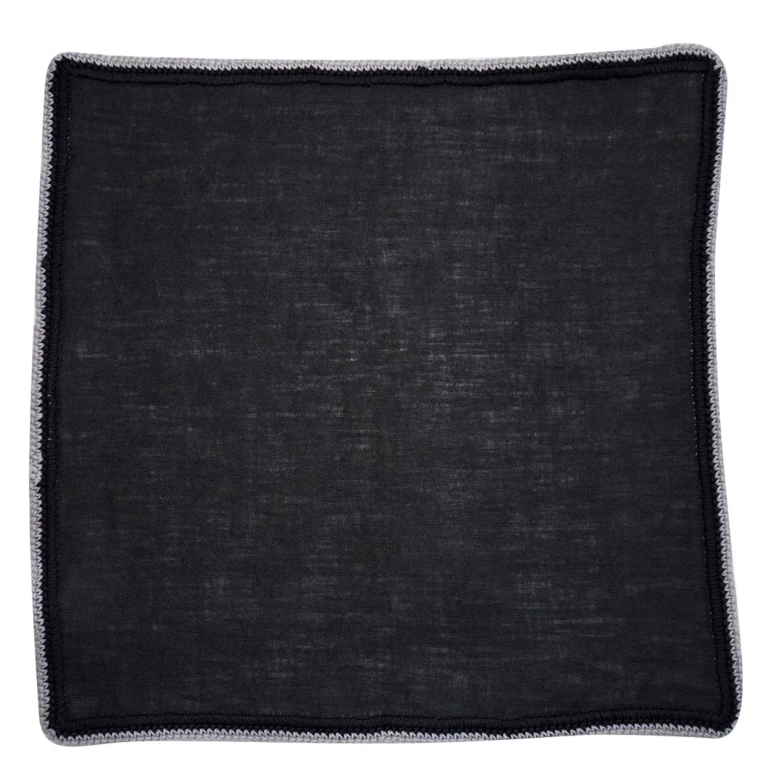 Black Raso With Black And Grey Signature Border sold by Sebastian Cruz Couture product image thumbnail 2