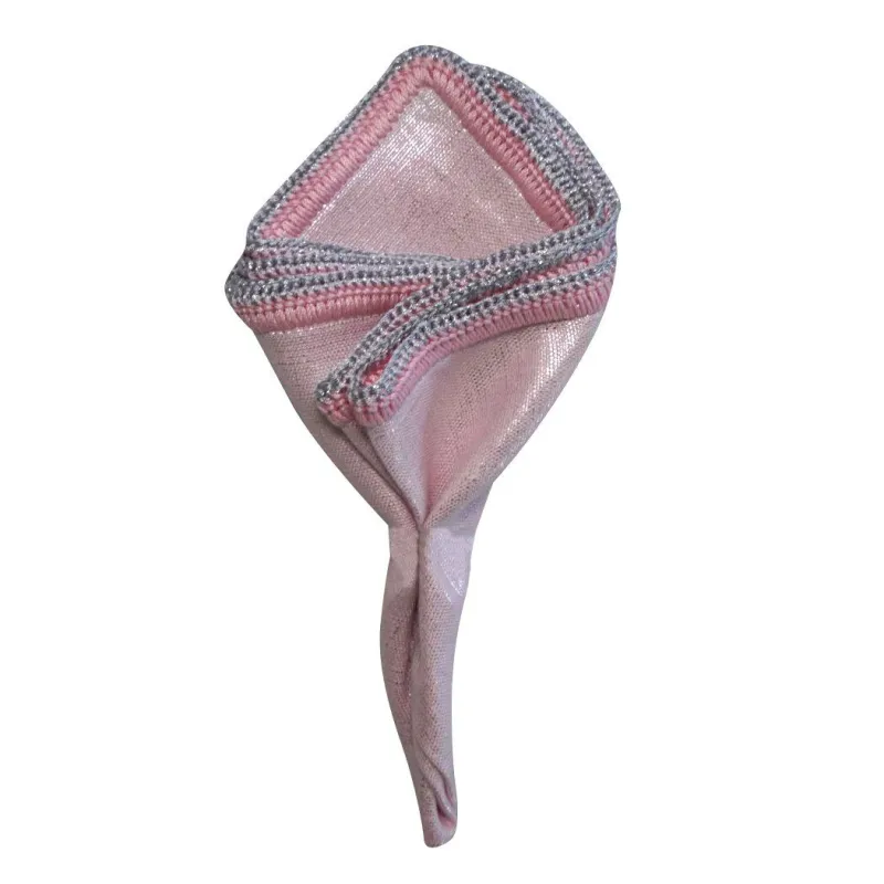 Pink Pearl with Pink and Silver Flake Border sold by Sebastian Cruz Couture