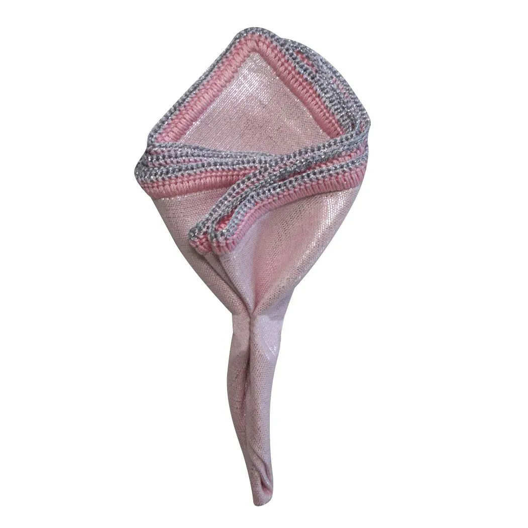 Pink Pearl with Pink and Silver Flake Border sold by Sebastian Cruz Couture