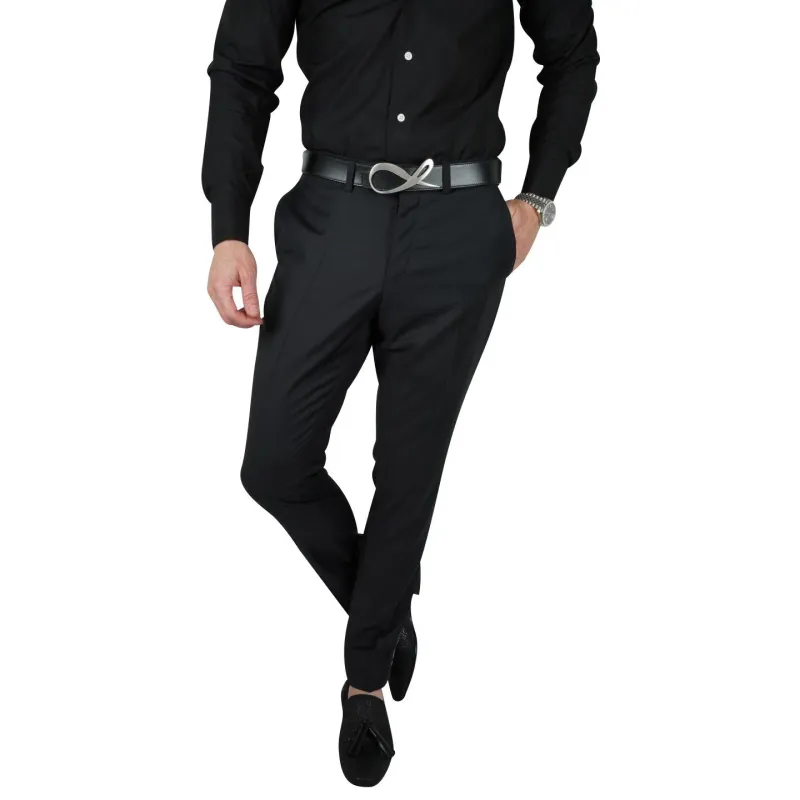 Black Gypso Tuxedo Style Trousers sold by Sebastian Cruz Couture