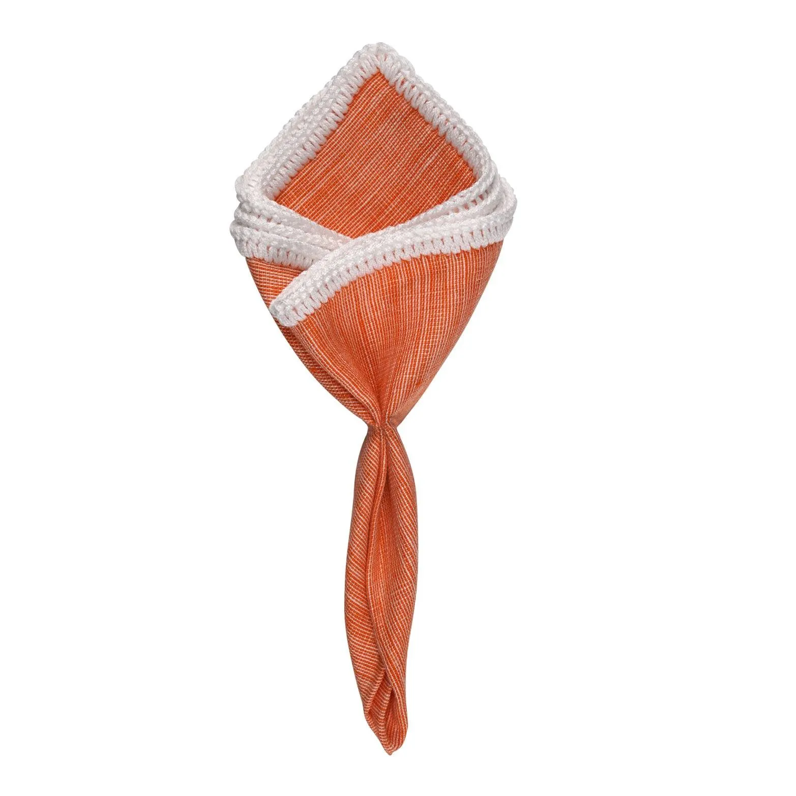 Salmon With White Signature Border sold by Sebastian Cruz Couture