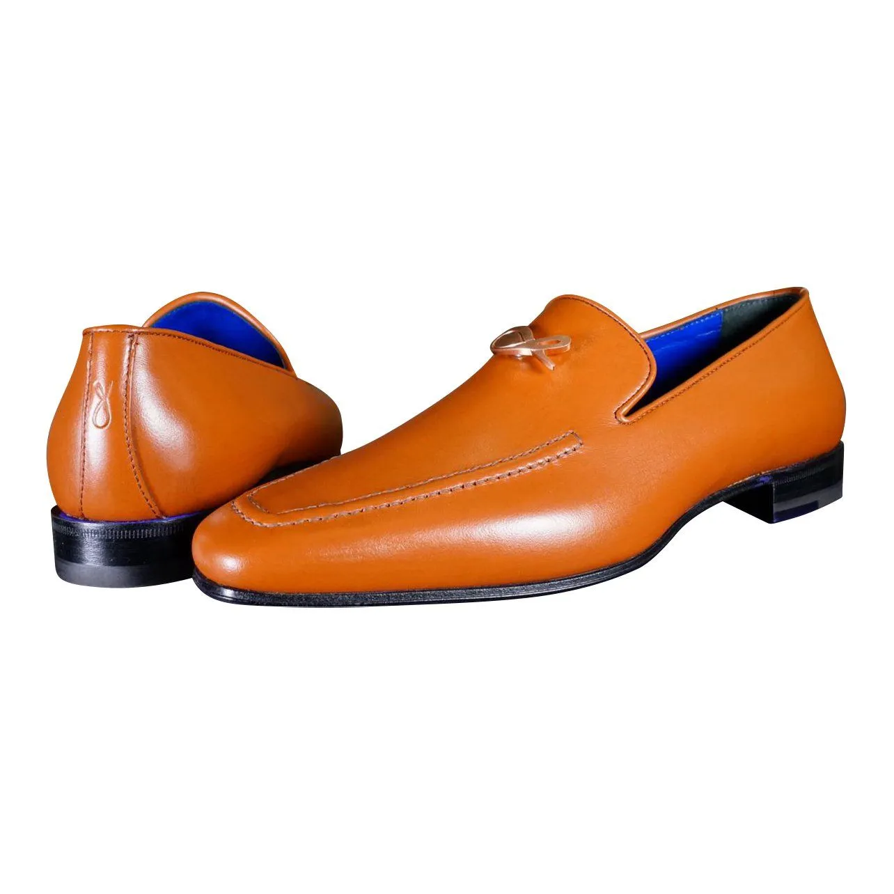 Caramello With Rose Gold Hardware Leather Loafers sold by Sebastian Cruz Couture product image thumbnail 4