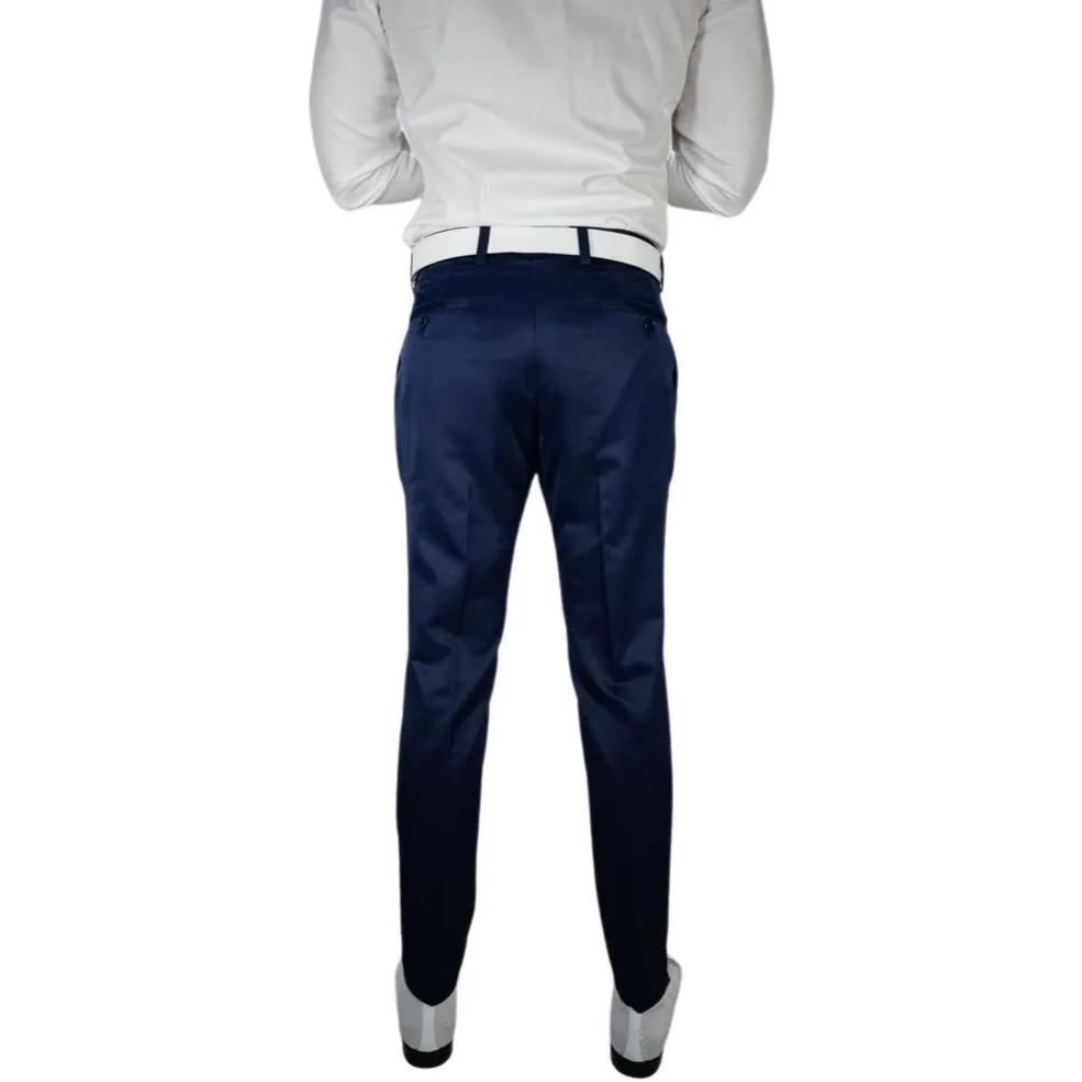 Navy Blue Lucentezza Trousers sold by Sebastian Cruz Couture product image thumbnail 4