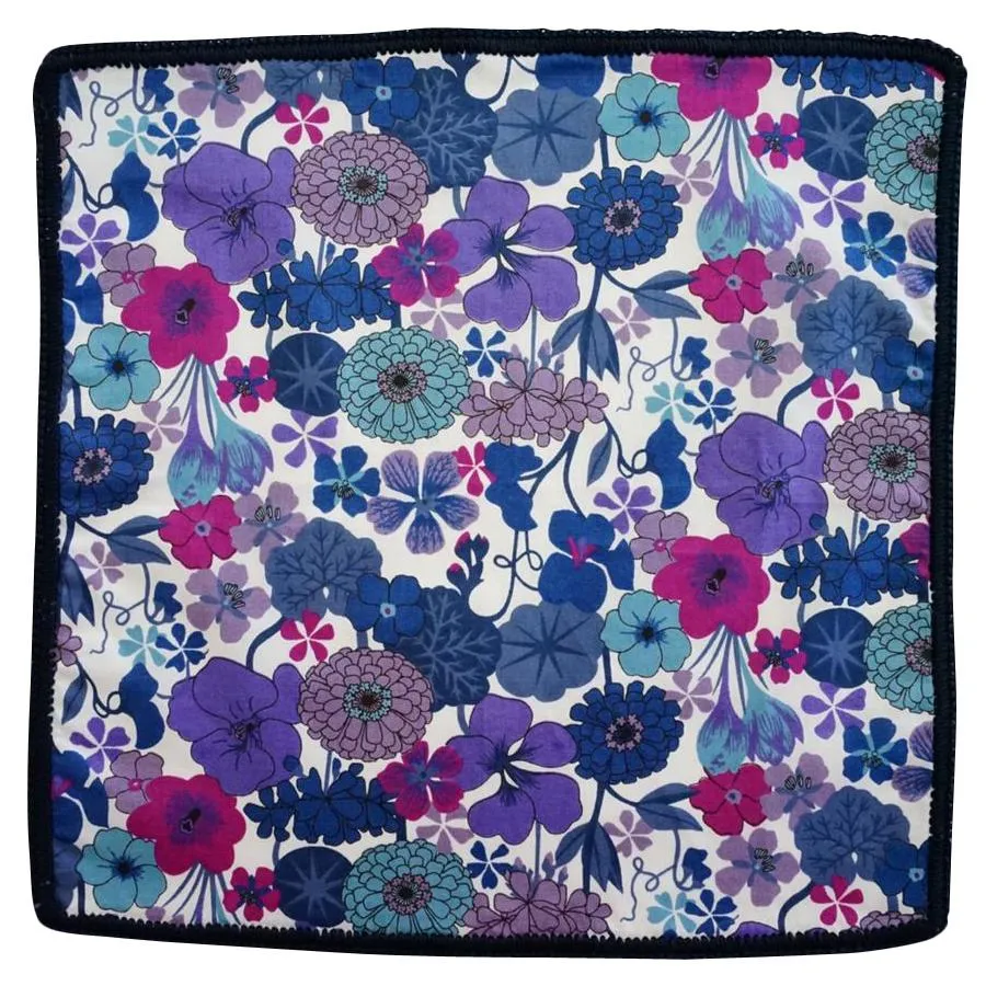 Purple Orchidea with Navy Blue Signature Border sold by Sebastian Cruz Couture product image thumbnail 2