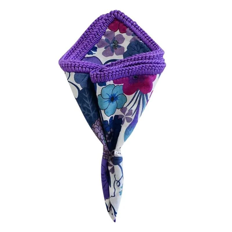 Purple Orchidea with Purple Signature Border sold by Sebastian Cruz Couture