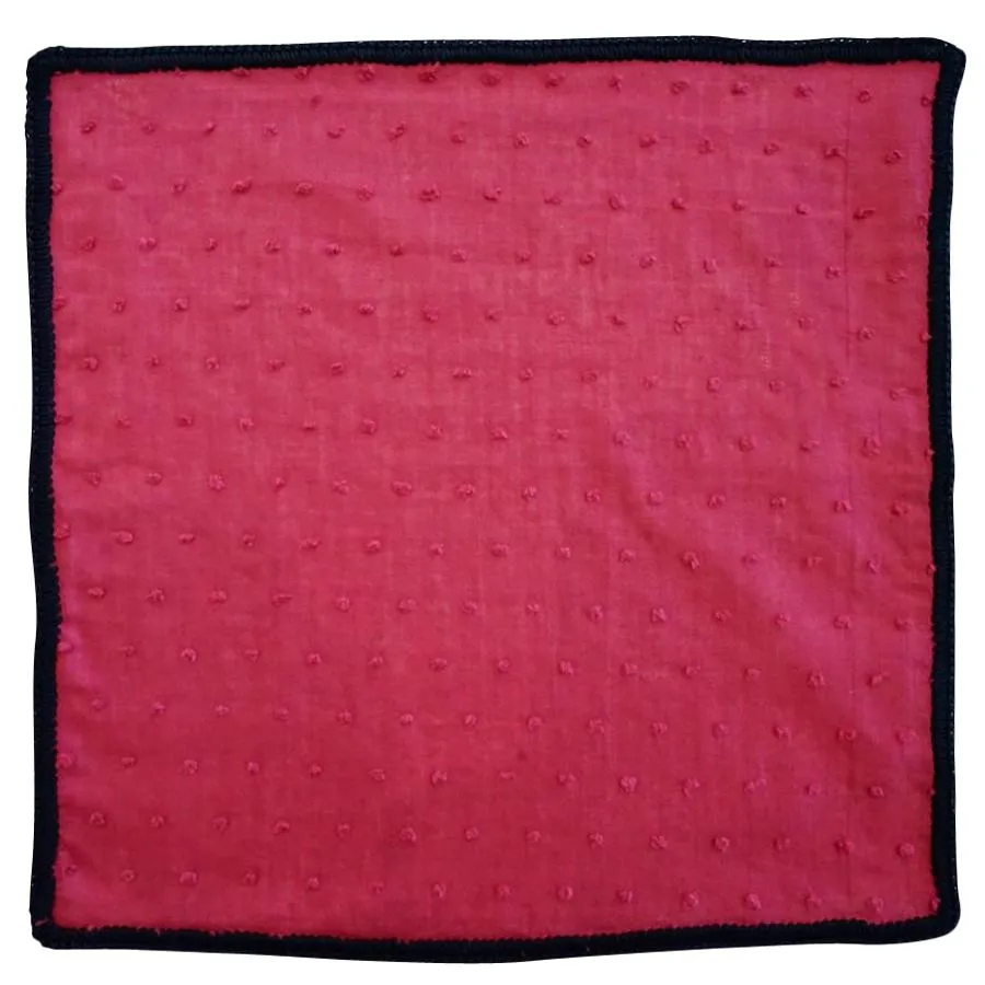 Raspberry Puntino with Black Signature Border sold by Sebastian Cruz Couture product image thumbnail 2