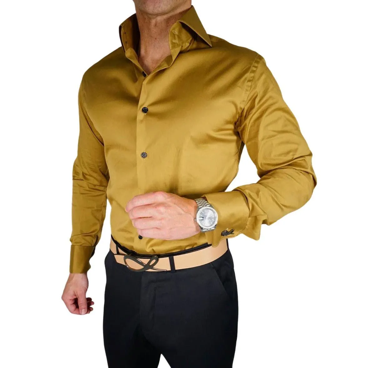 Dijon Dress Shirt sold by Sebastian Cruz Couture