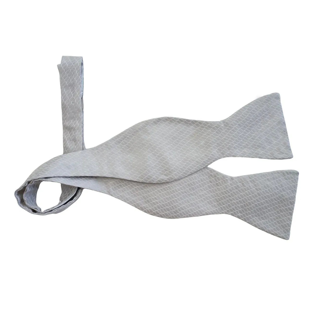 Silver Serpente Classic Butterfly Bow Tie sold by Sebastian Cruz Couture