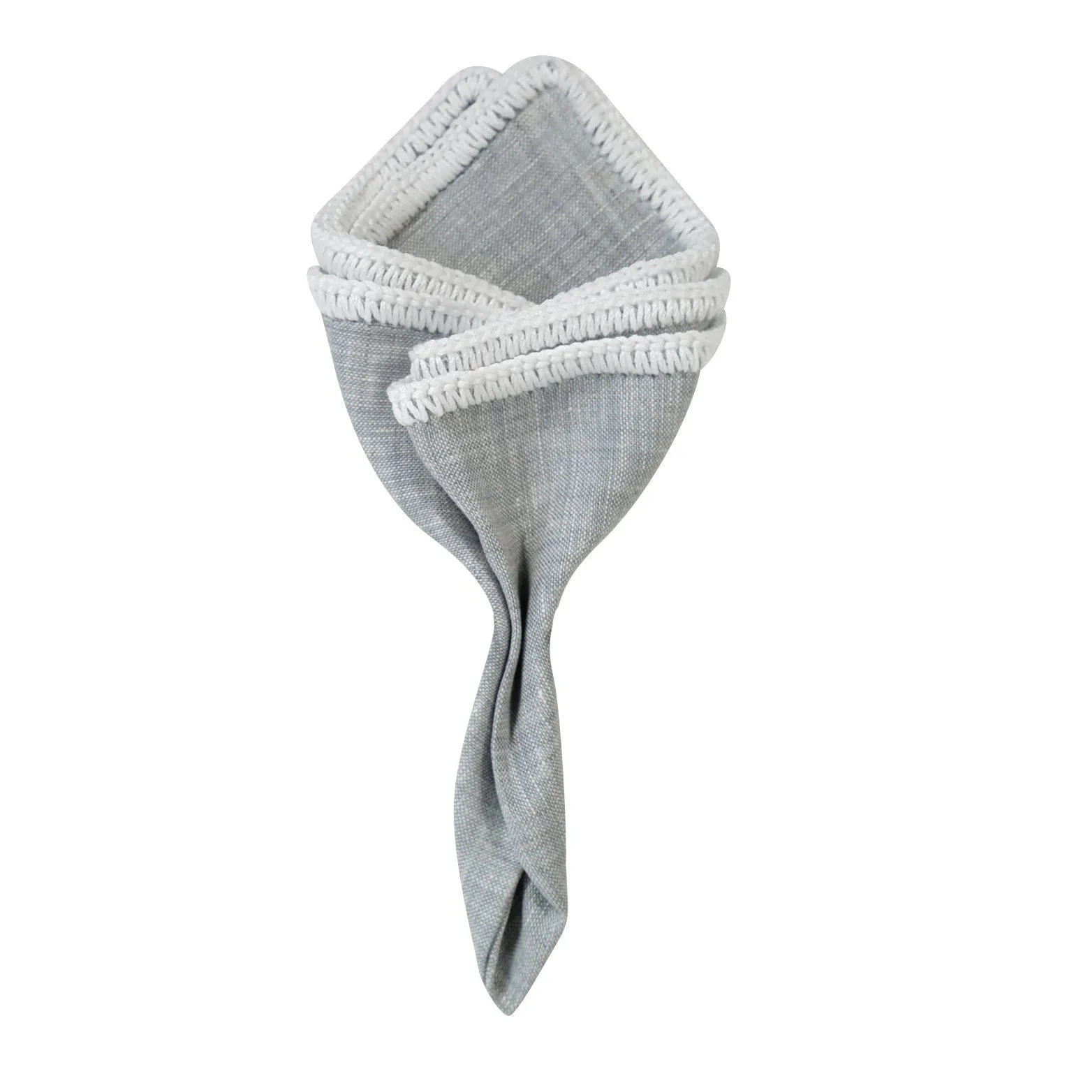 Cloud Grey with Off White Signature Borders sold by Sebastian Cruz Couture