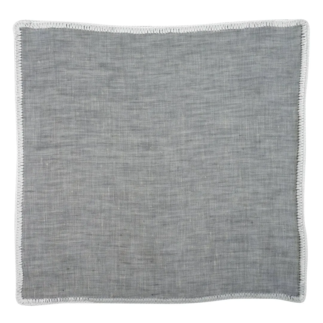 Cloud Grey with Off White Signature Borders sold by Sebastian Cruz Couture product image thumbnail 2