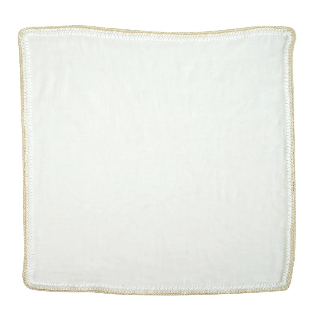 White Nieve With White & Ivory Flake Signature Border sold by Sebastian Cruz Couture product image thumbnail 2