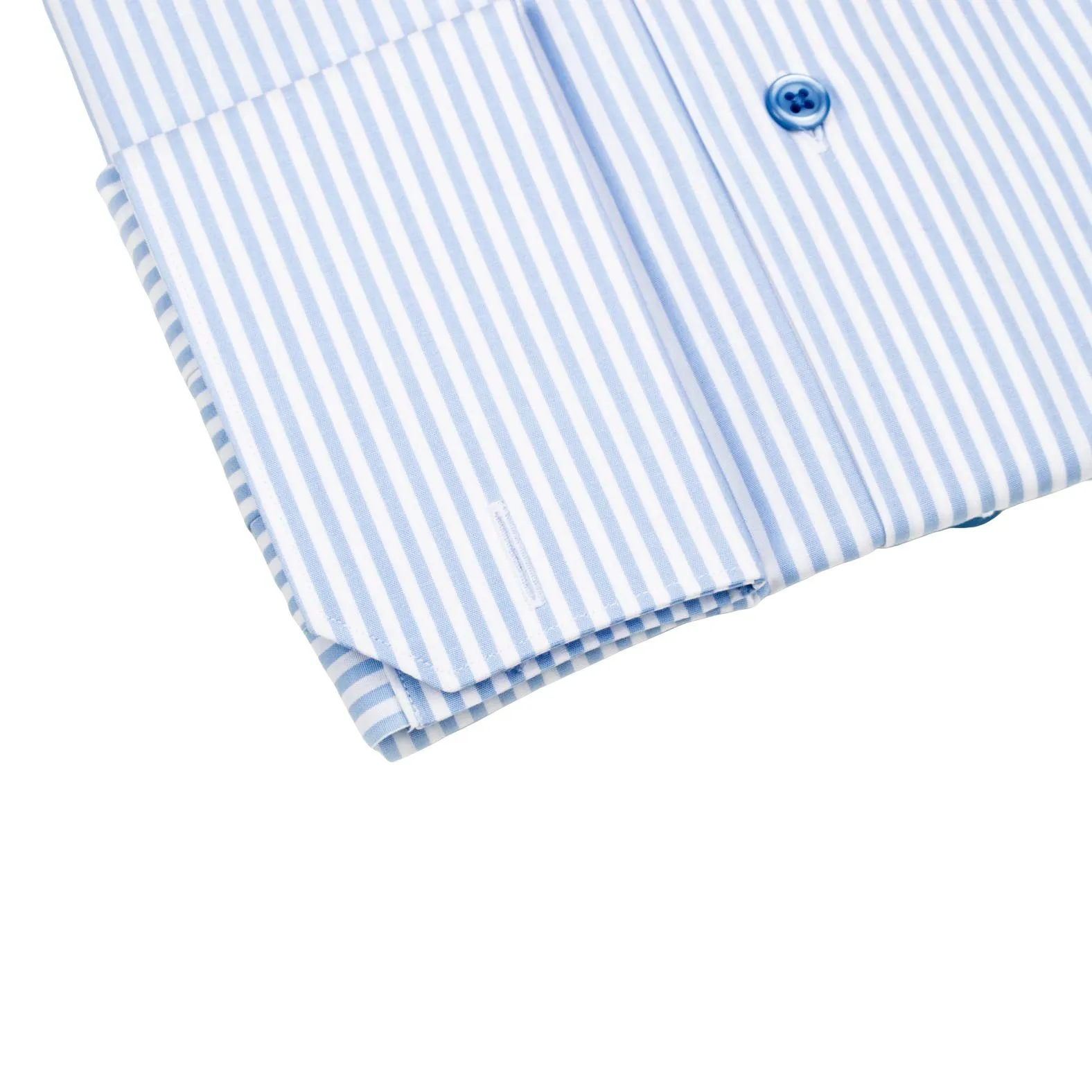 Sky Blue Awning Dress Shirt sold by Sebastian Cruz Couture product image thumbnail 5