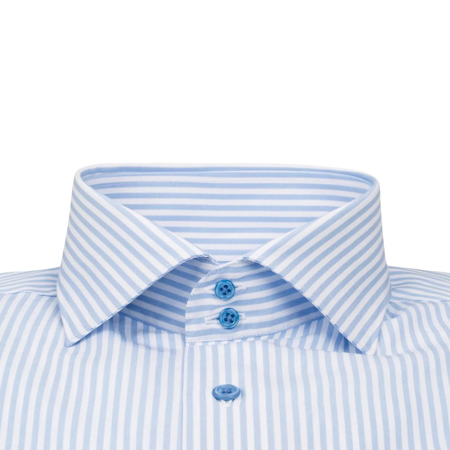 Sky Blue Awning Dress Shirt sold by Sebastian Cruz Couture product image thumbnail 3