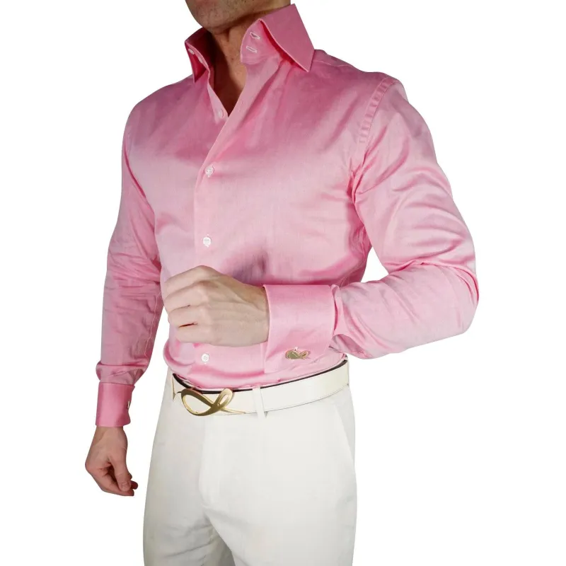 Pink Melone Dress Shirt sold by Sebastian Cruz Couture