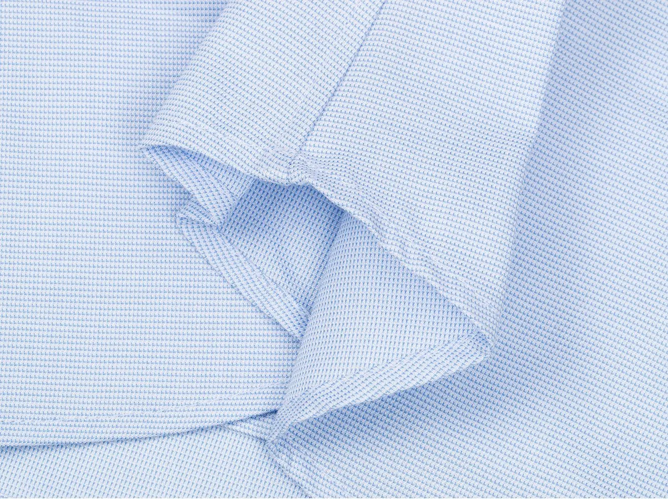 Powder Blu Weavetex Dress Shirt sold by Sebastian Cruz Couture product image thumbnail 5