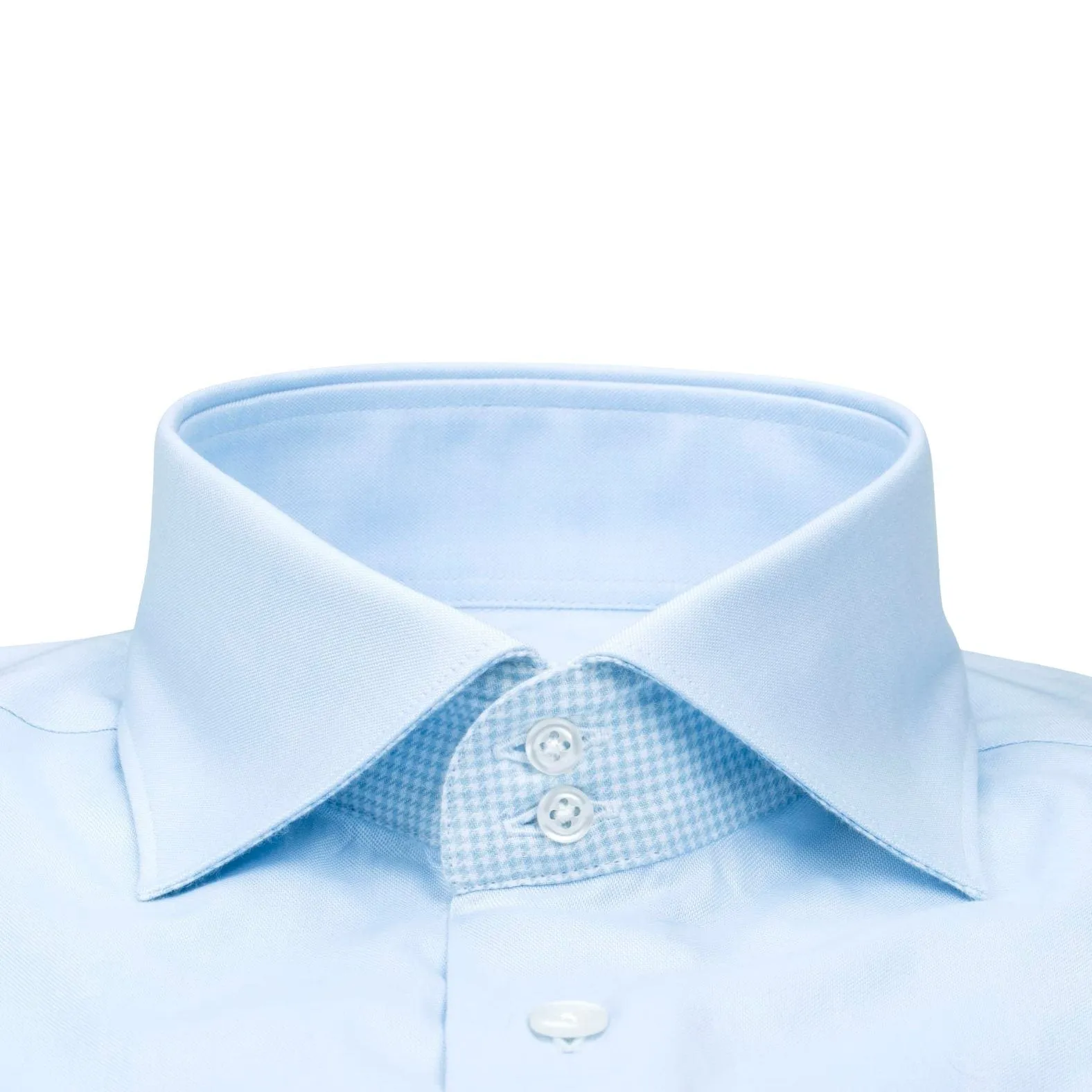 Bambino Blu Houndstooth Short Sleeve Shirt sold by Sebastian Cruz Couture product image thumbnail 3