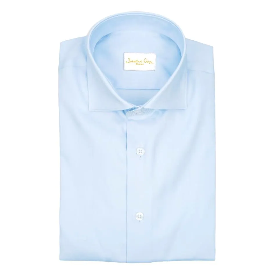 Bambino Blu Houndstooth Short Sleeve Shirt sold by Sebastian Cruz Couture product image thumbnail 2