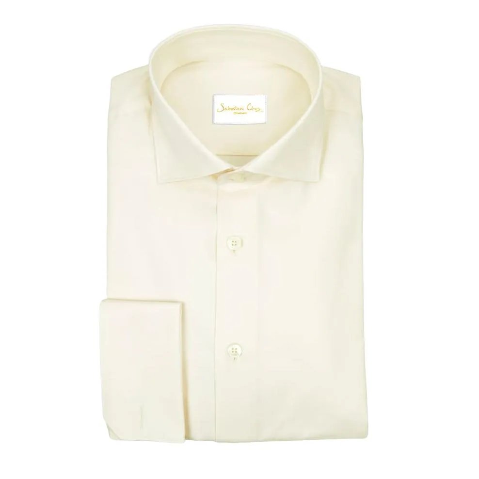 Classic Ivory Dress Shirt sold by Sebastian Cruz Couture product image thumbnail 2