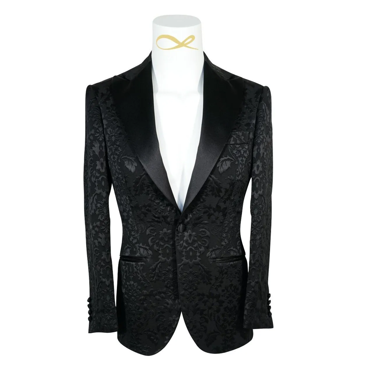 Black Fiore Jacket sold by Sebastian Cruz Couture product image thumbnail 3