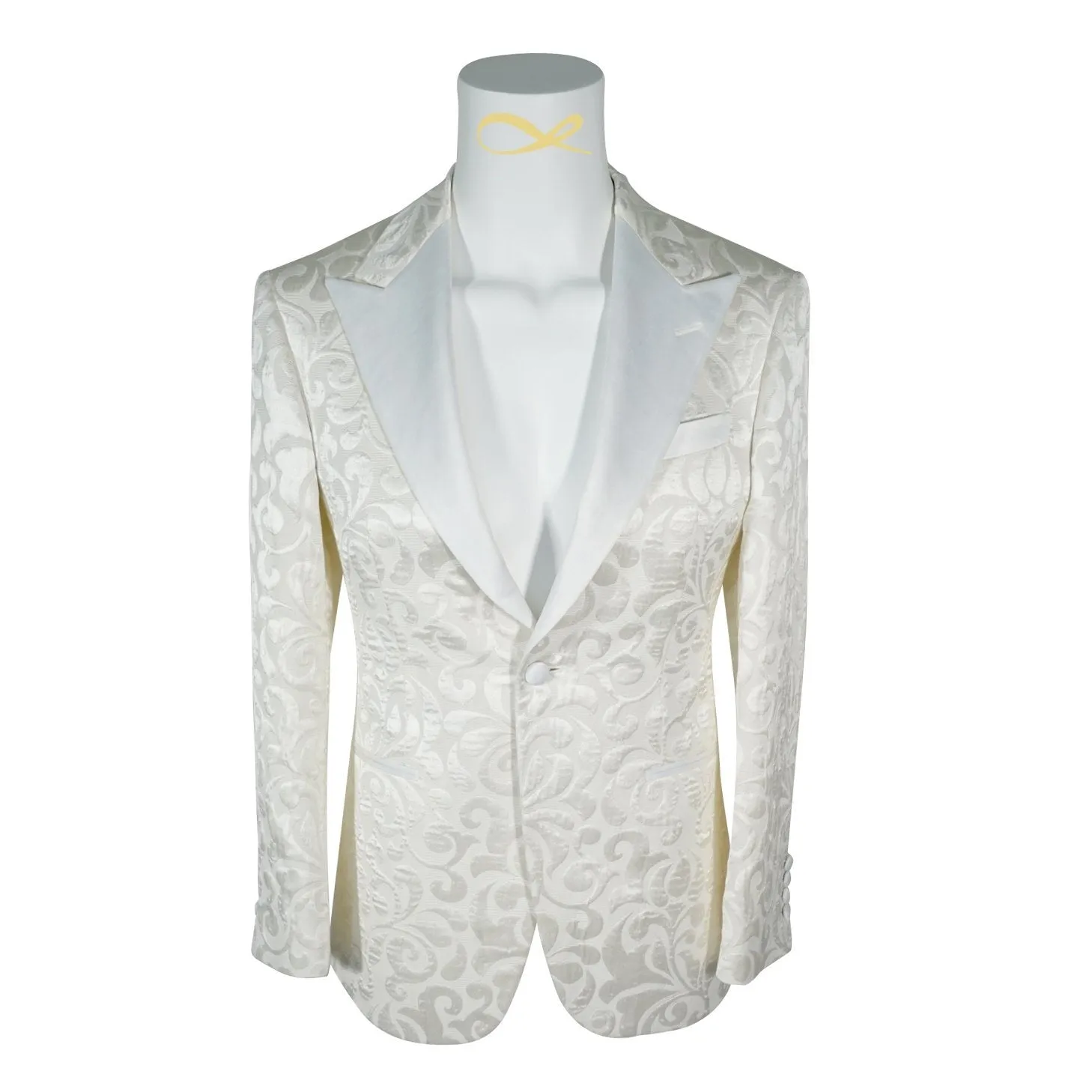 Vanilla Paisley Jacket sold by Sebastian Cruz Couture product image thumbnail 3