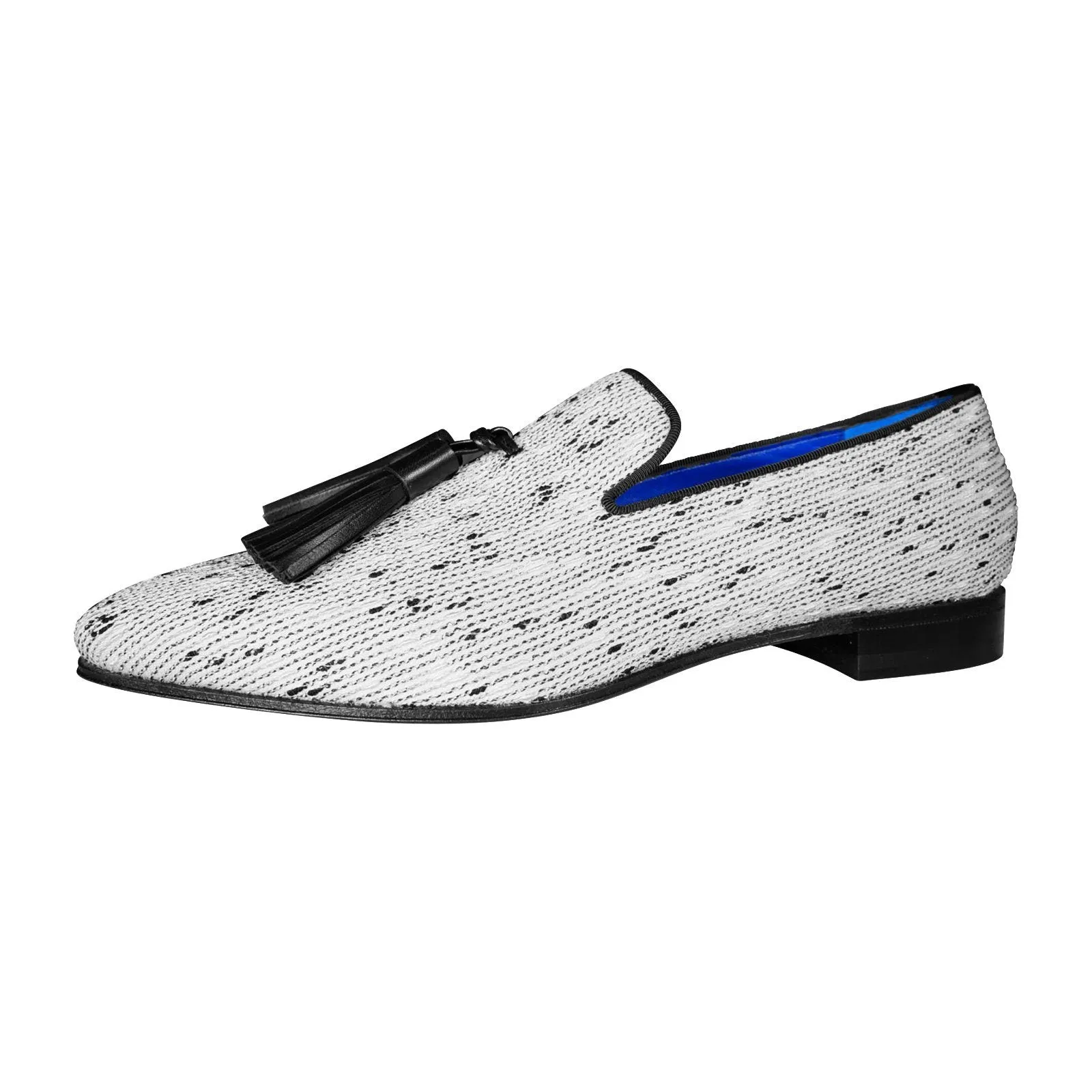 White Tweed Legare Tassel Loafer sold by Sebastian Cruz Couture product image thumbnail 5