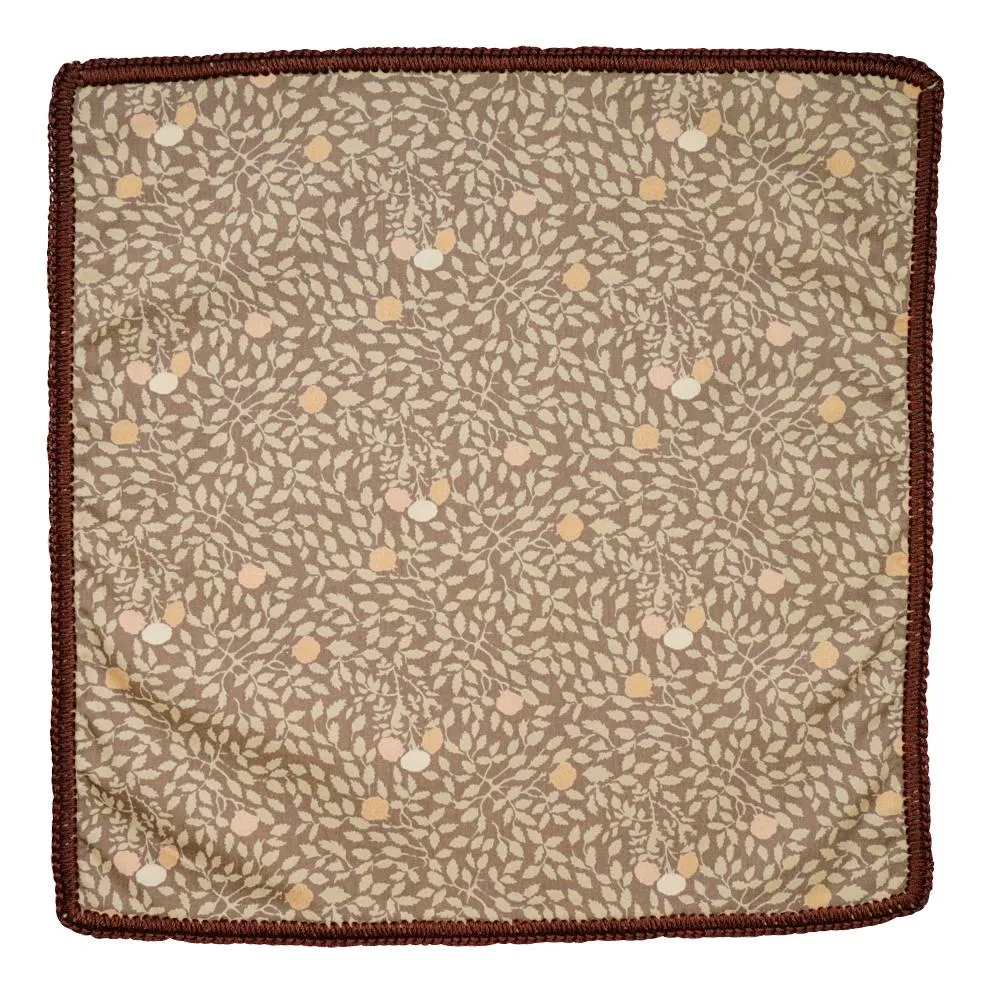 Moca Foglia with Brown Signature Border sold by Sebastian Cruz Couture product image thumbnail 2