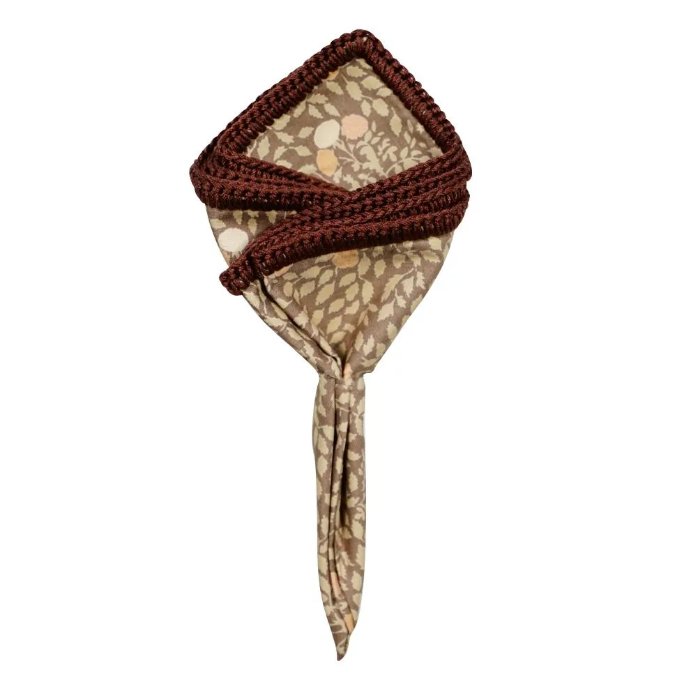 Moca Foglia with Brown Signature Border sold by Sebastian Cruz Couture