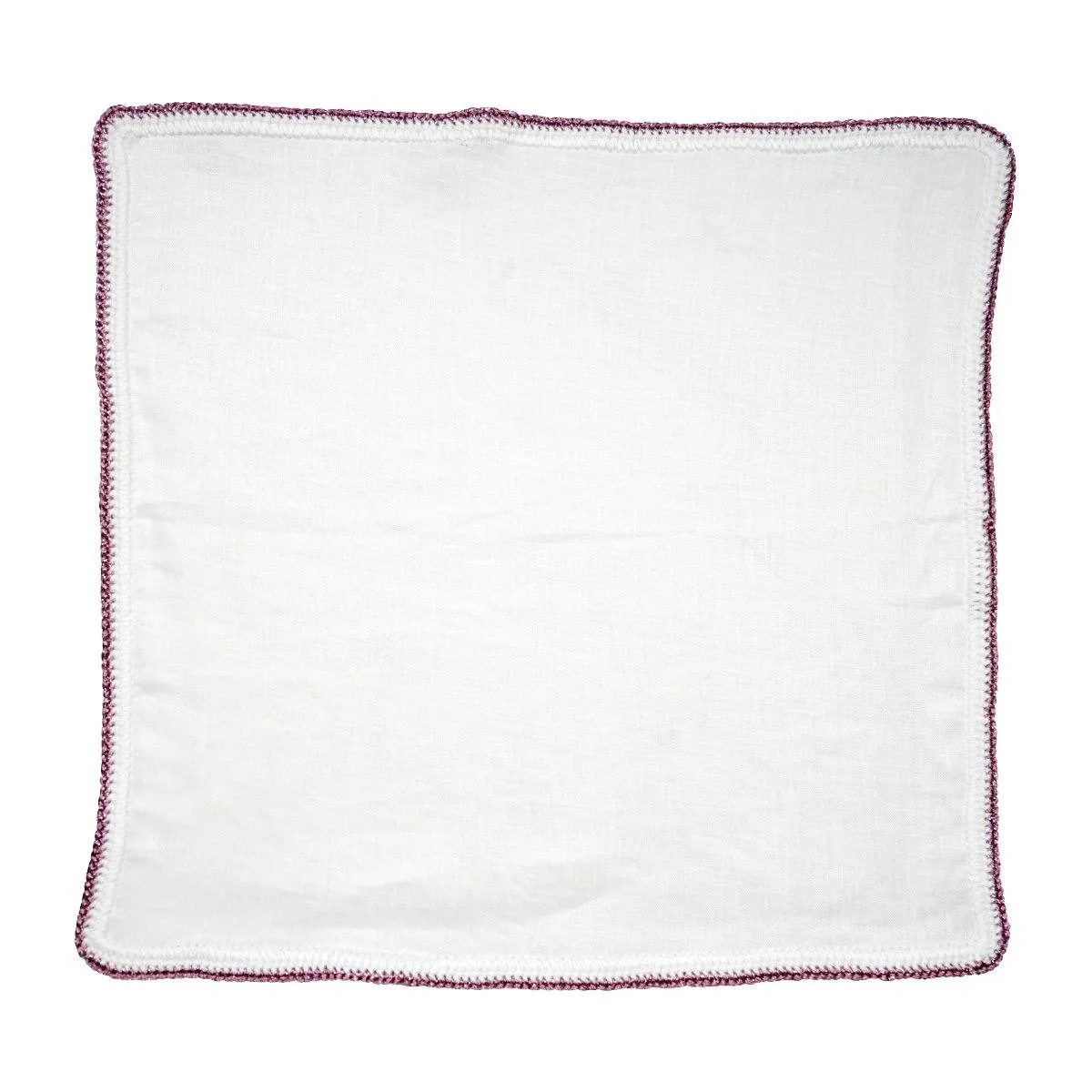 White Nieve with Mauve Flake Signature Border sold by Sebastian Cruz Couture product image thumbnail 2