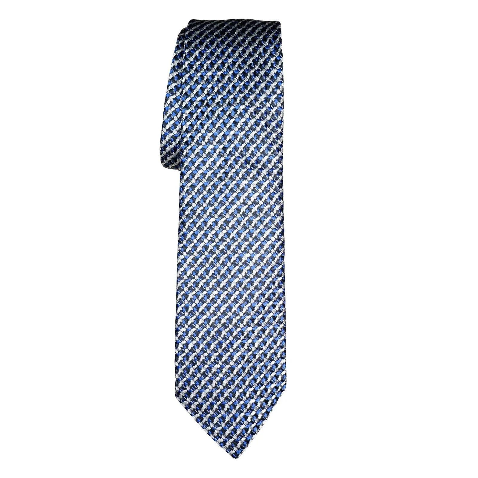 Lapis Canestro Luxury Necktie sold by Sebastian Cruz Couture