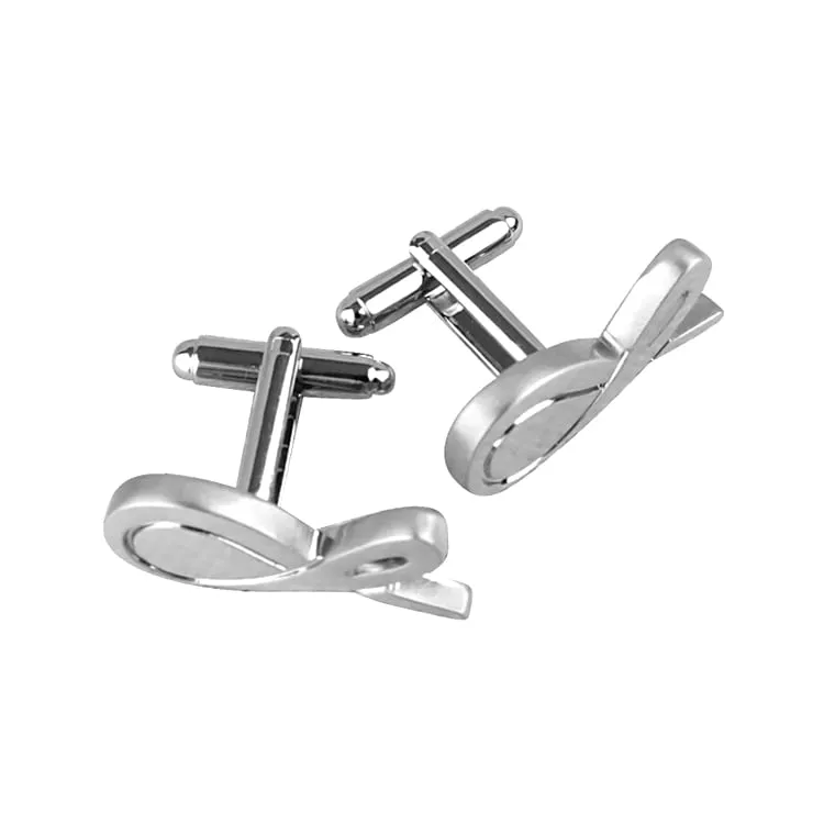 Silver Signature Cufflinks sold by Sebastian Cruz Couture product image thumbnail 3
