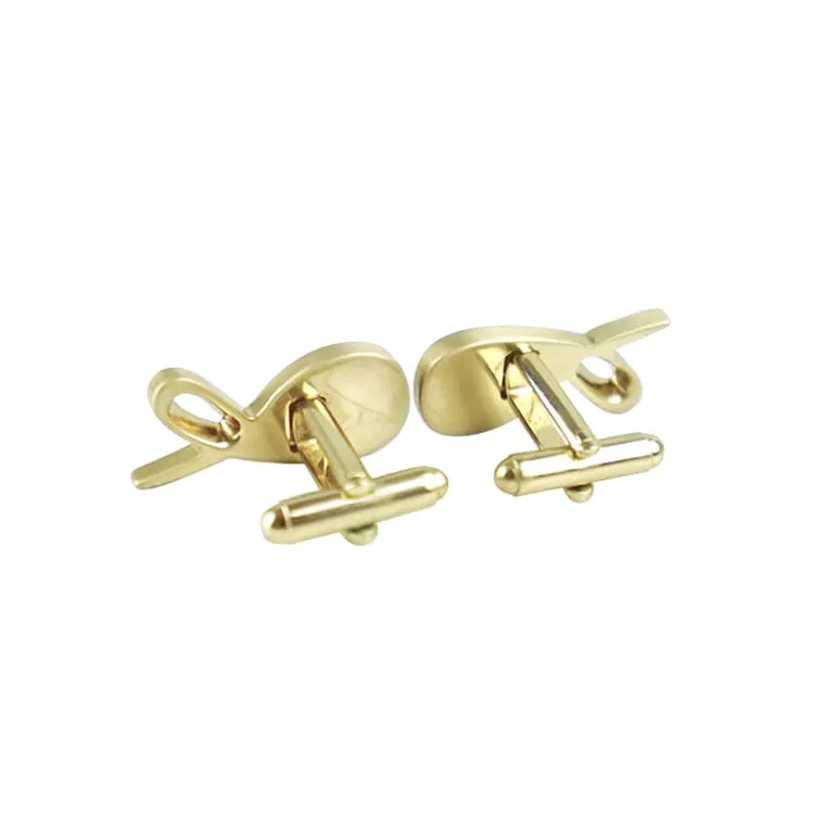 Yellow Gold Signature Cufflinks sold by Sebastian Cruz Couture product image thumbnail 2