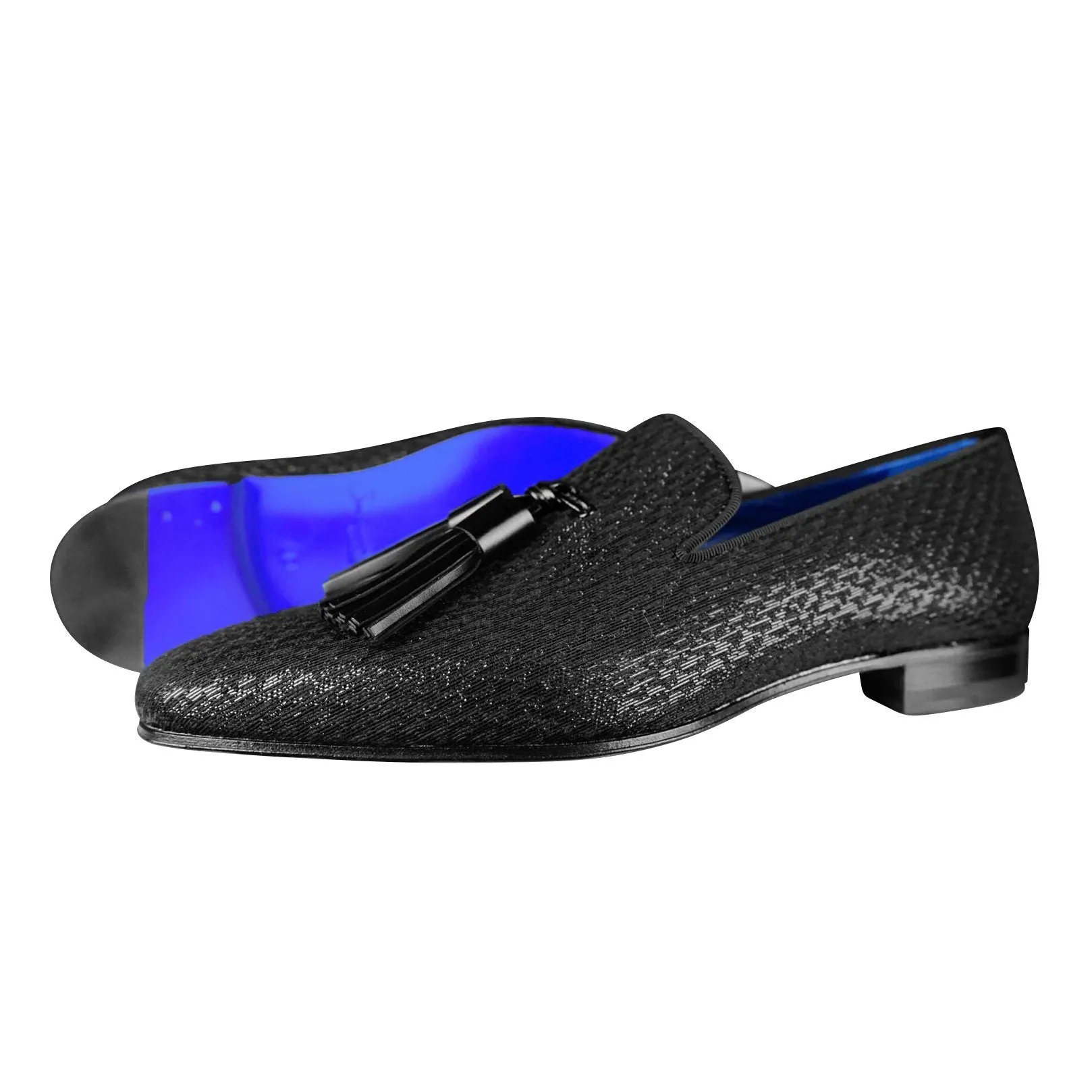 Black Diamante Tassel Loafer sold by Sebastian Cruz Couture product image thumbnail 2
