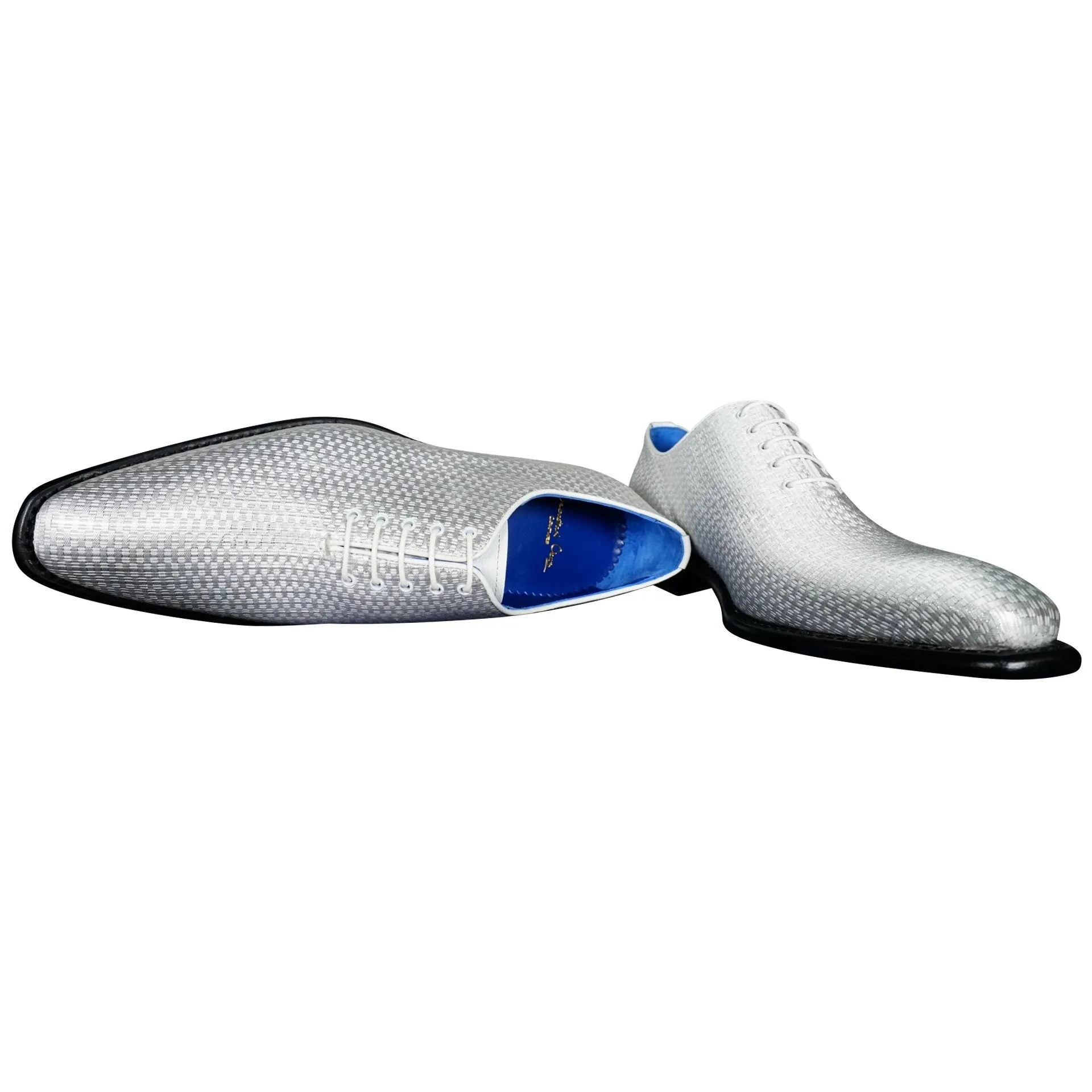 Silver Diamante Lace Ups sold by Sebastian Cruz Couture product image thumbnail 5