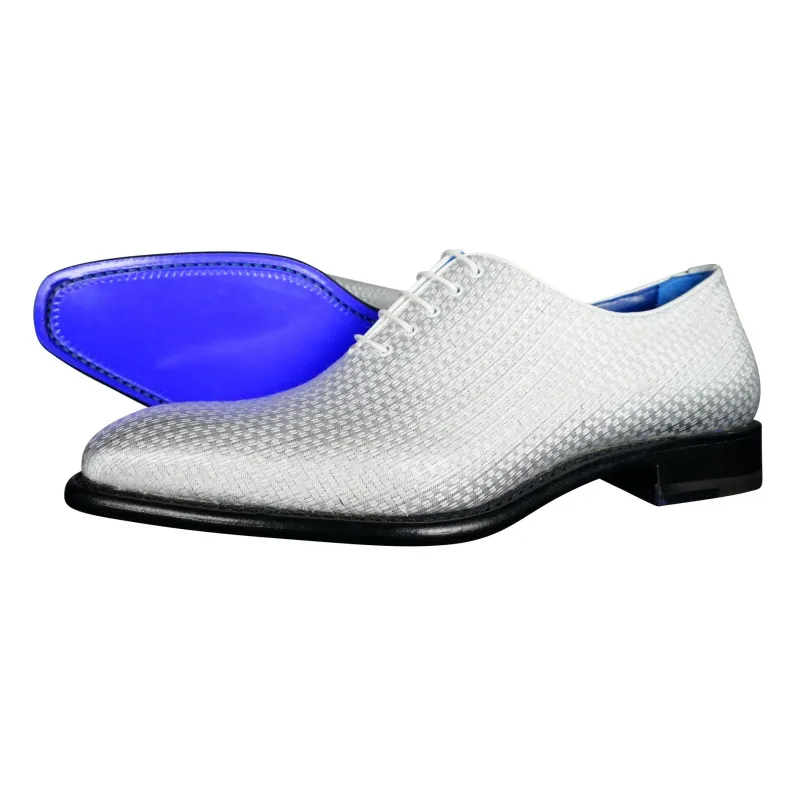 Silver Diamante Lace Ups sold by Sebastian Cruz Couture